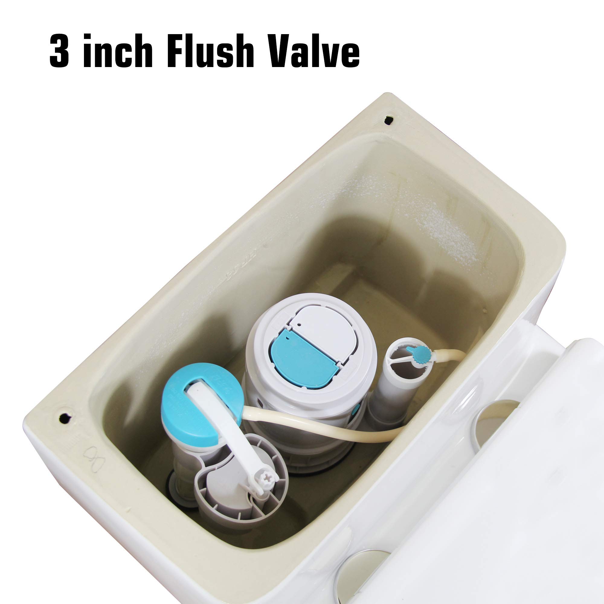 WinZo WZ5080S White One Piece Toilet - Dual Flush, Elongated Bowl, Comfort Height, 10