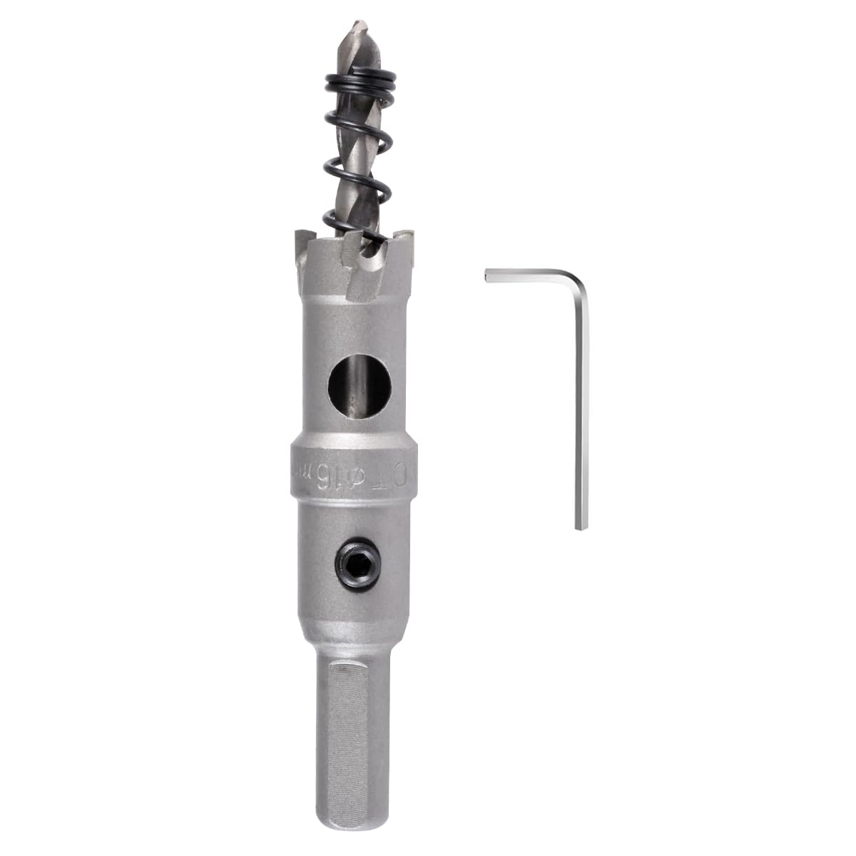 16mm Tungsten Carbide Tipped Hole Saw - KATUR TCT Drill Bit Set for Cutting Stainless Steel, Metal Sheets & Hard Materials | Perfect for HVAC, Plumbing & Metal Fabrication Projects