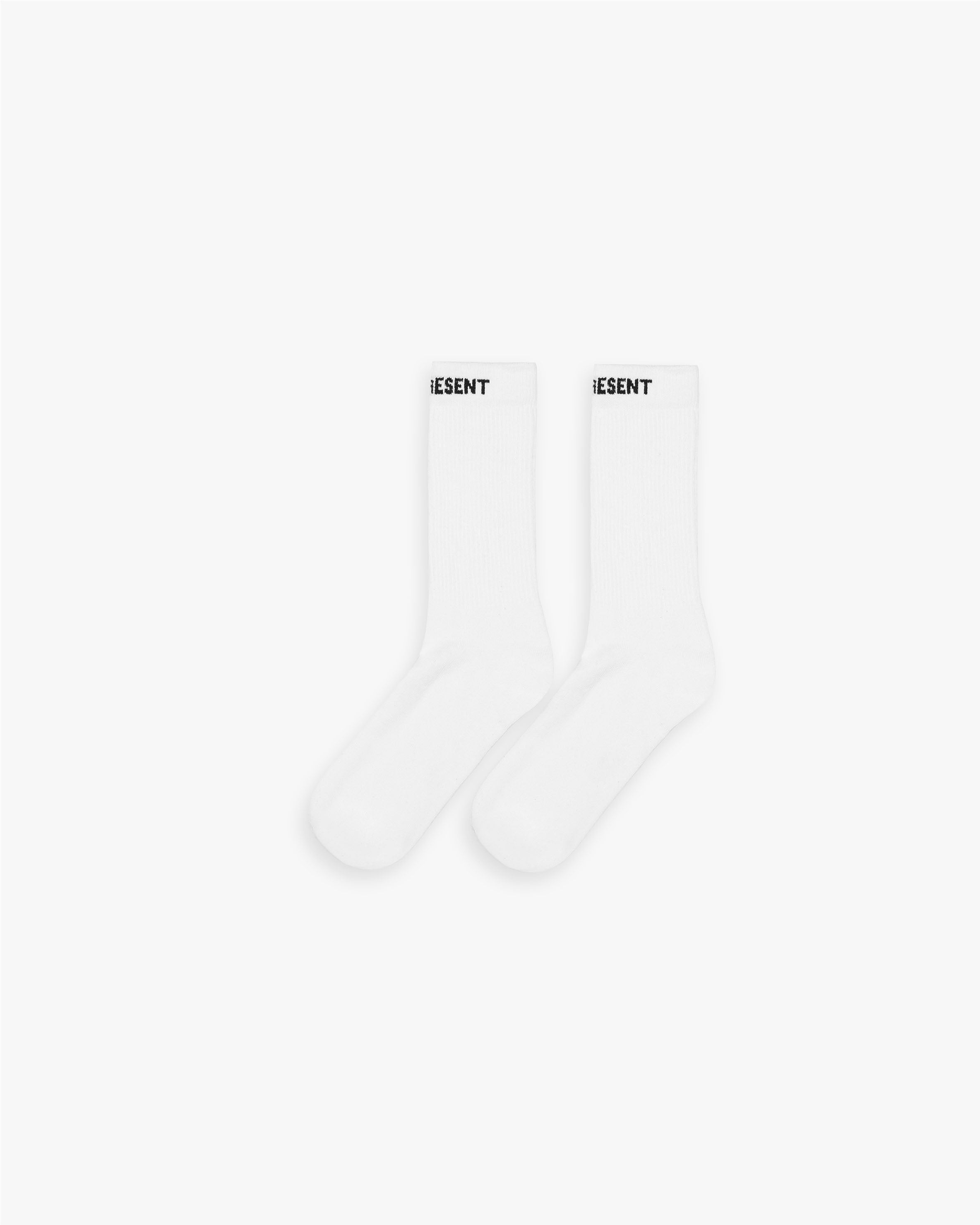 Premium Core Sock White - Breathable Cotton Crew Socks for Men & Women - Perfect for Running, Hiking & Everyday Comfort