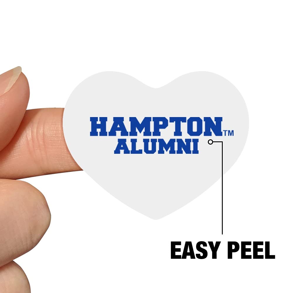 Hampton University Pirates Alumni Heart Shaped Planner Stickers - Scrapbook & Craft Supplies for DIY Projects, School Memories, and Gift Decoration