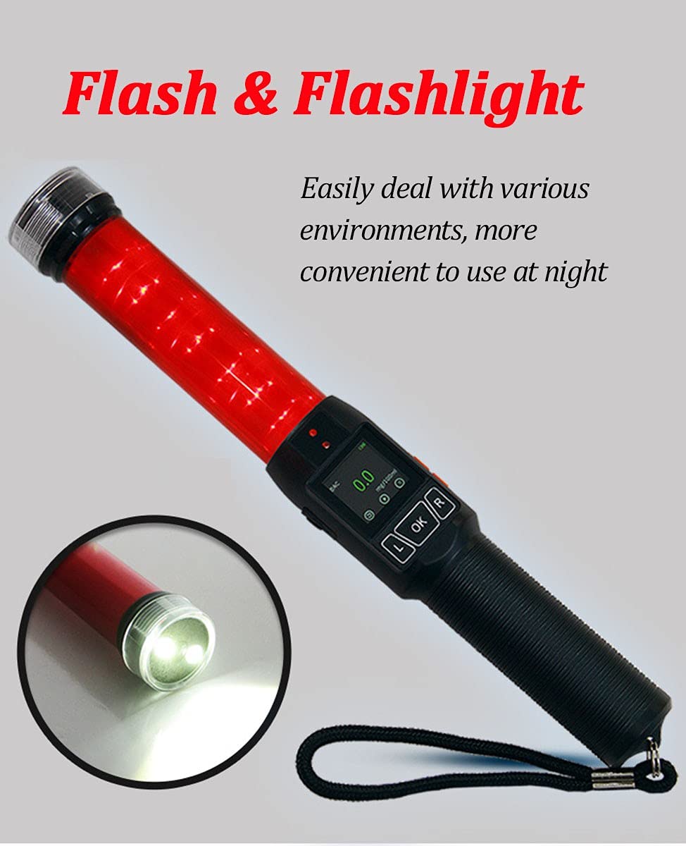 Digital Breathalyzer Alcohol Tester - High Precision OLED Display with Quick Results | Portable BAC Detector for Personal & Professional Use | Ideal for Parties, Driving Safety & Workplace Testing