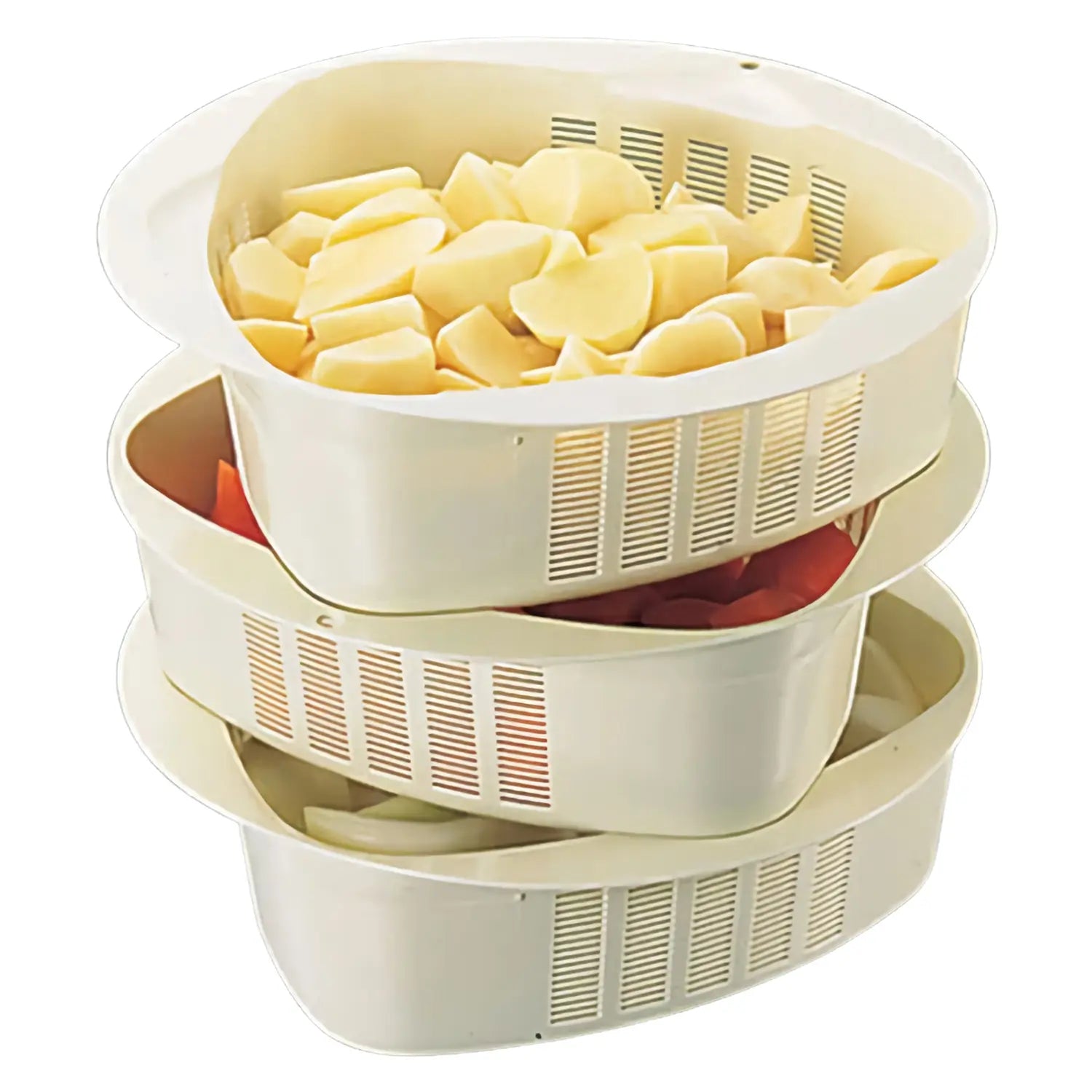 Ikeda Premium Polypropylene Colander - Durable Kitchen Strainer for Pasta, Vegetables & Fruits - Ideal for Cooking, Washing & Draining Food