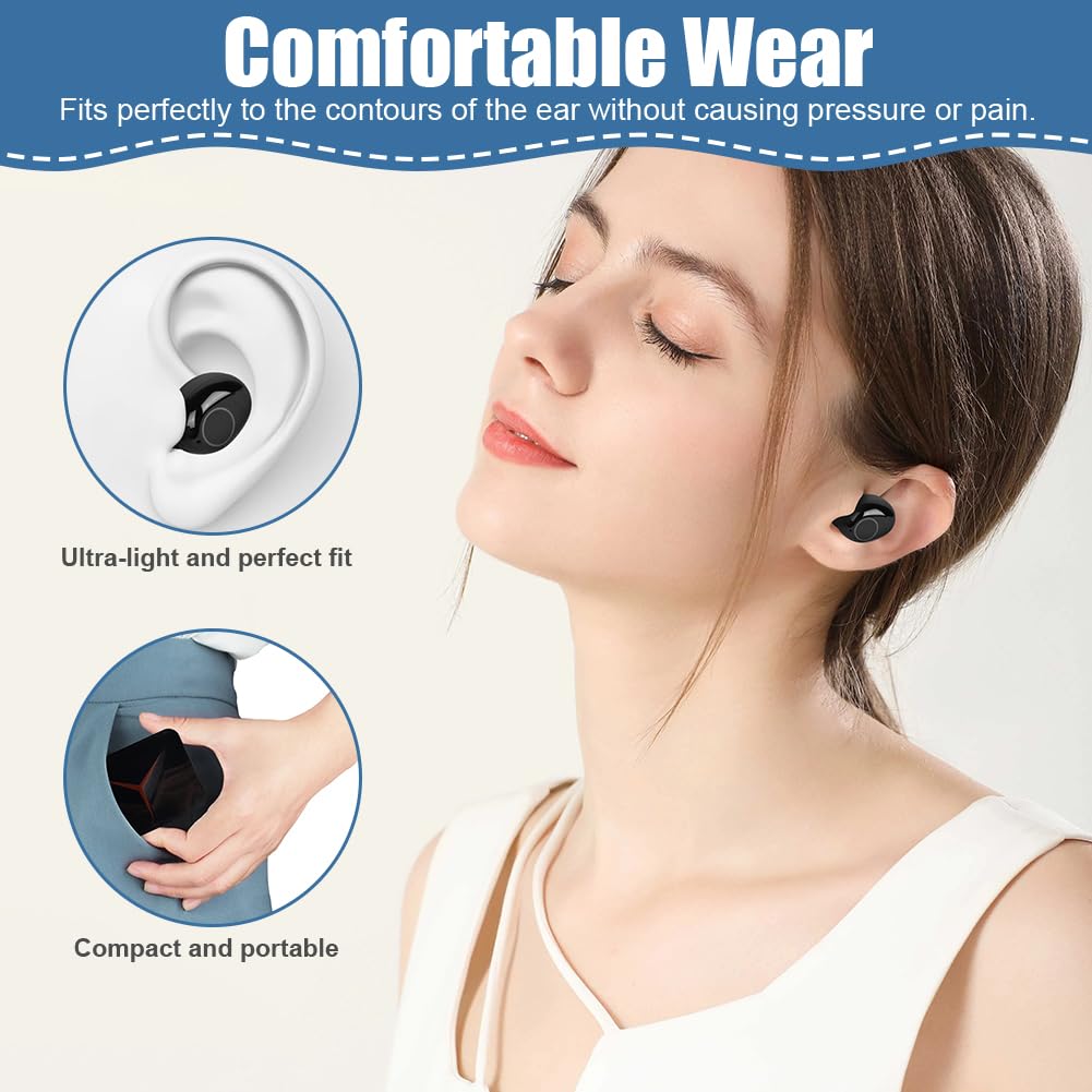AXFEE Wireless Earbuds Bluetooth 5.3 Headphones with Slide Charging Case, Dual LED Display, IPX7 Waterproof, Fast Charging - Perfect for Gym, Running, Workouts & Commuting