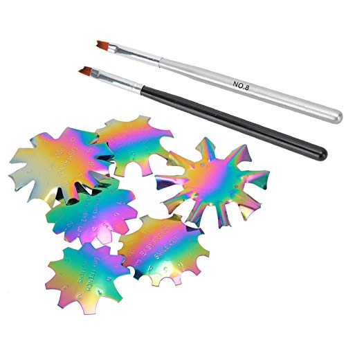 French Nail Art Stencil Kit - Anti-Rust Nail Edge Guide Templates for DIY Manicure & Pedicure at Home or Salon | Perfect for Beginners & Professional Nail Designs