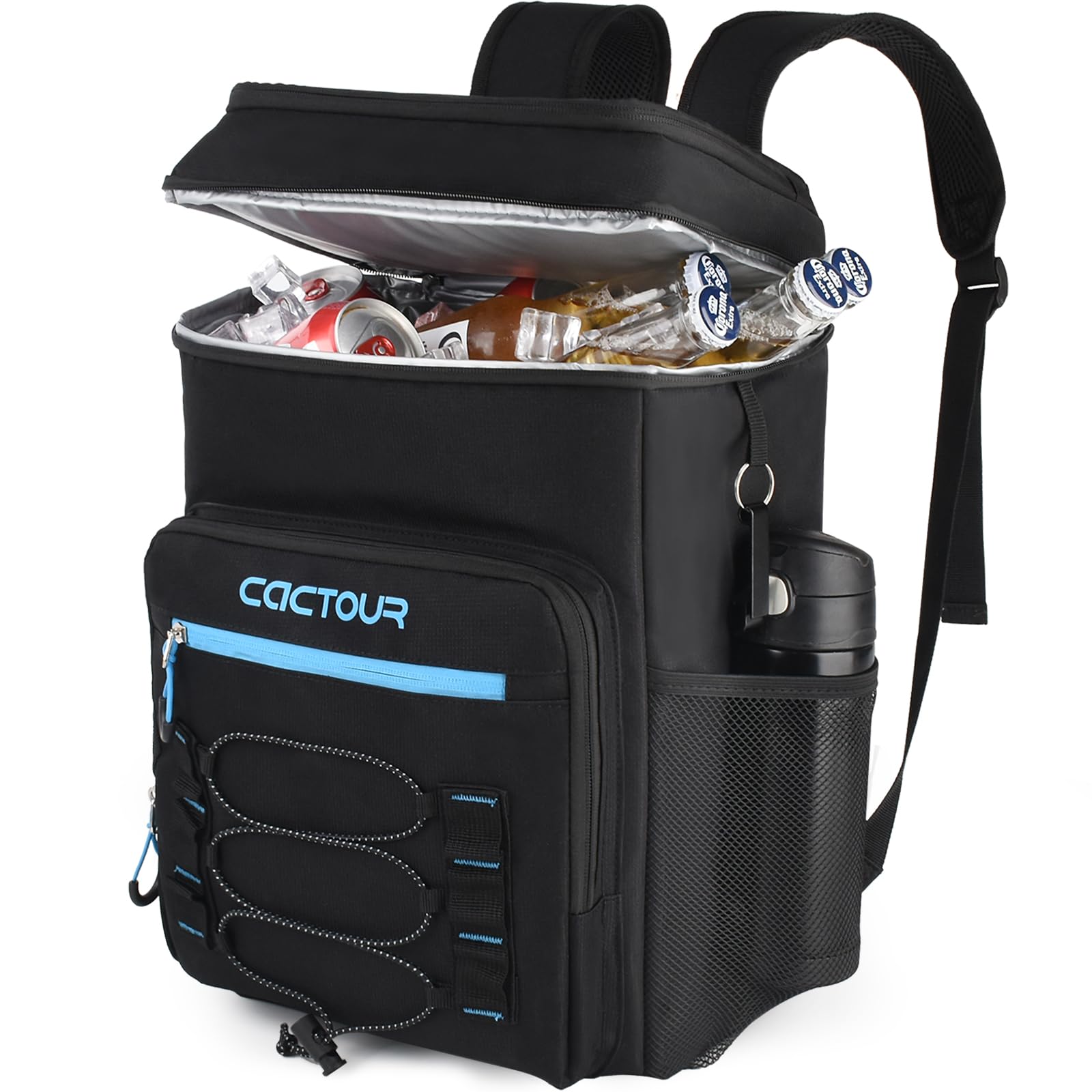 **Insulated 36 Can Backpack Cooler - Leak Proof, Lightweight & Portable Cooler Backpack for Men & Women (Black) - Perfect for Camping, Picnics & Beach Trips**