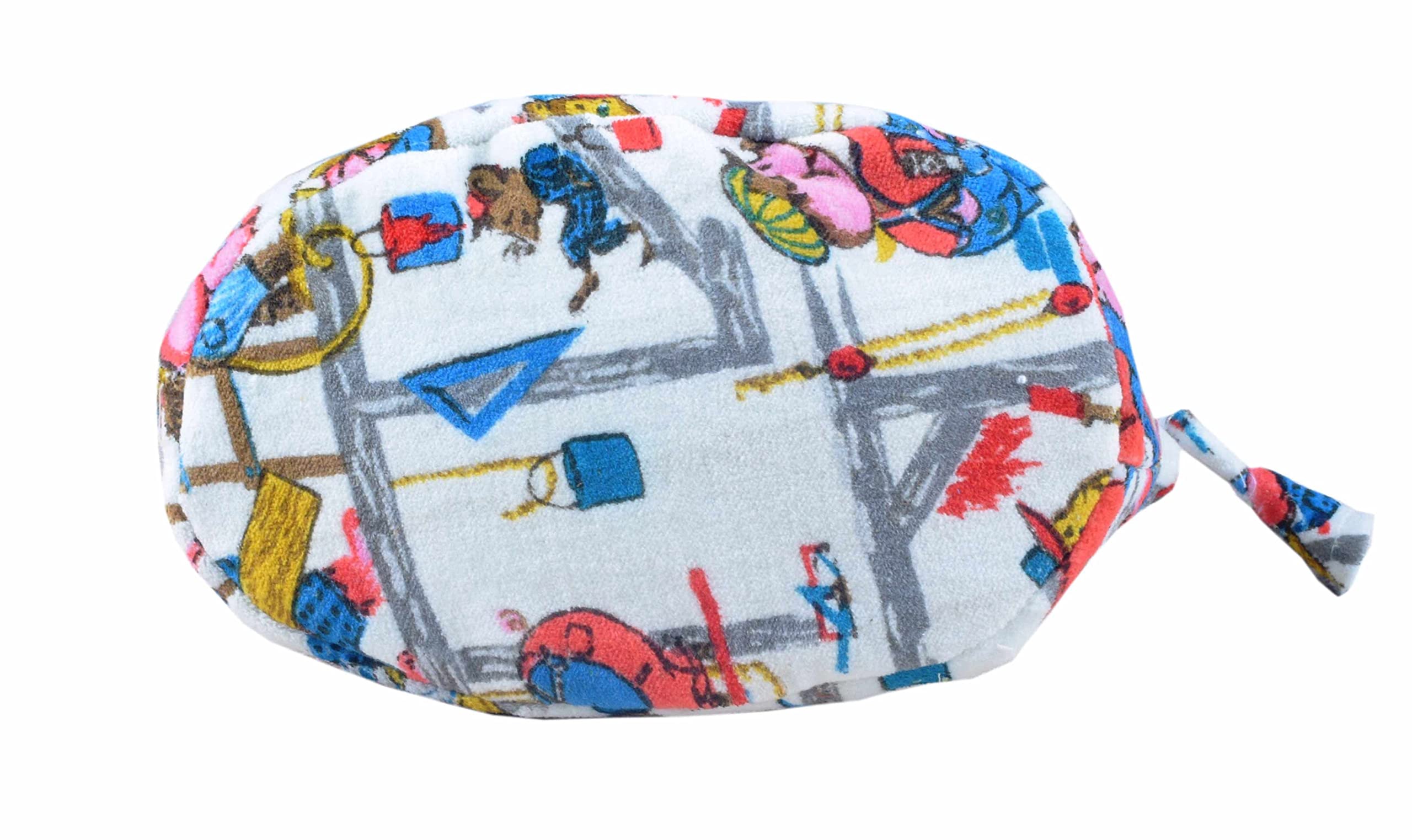 HVE Women's Printed Makeup Pouch - Waterproof Cosmetic Bag & Travel Toiletry Organizer for Makeup Brushes, Lipsticks, Skincare Essentials | Perfect for Travel, Gym, Daily Use & Gift Giving