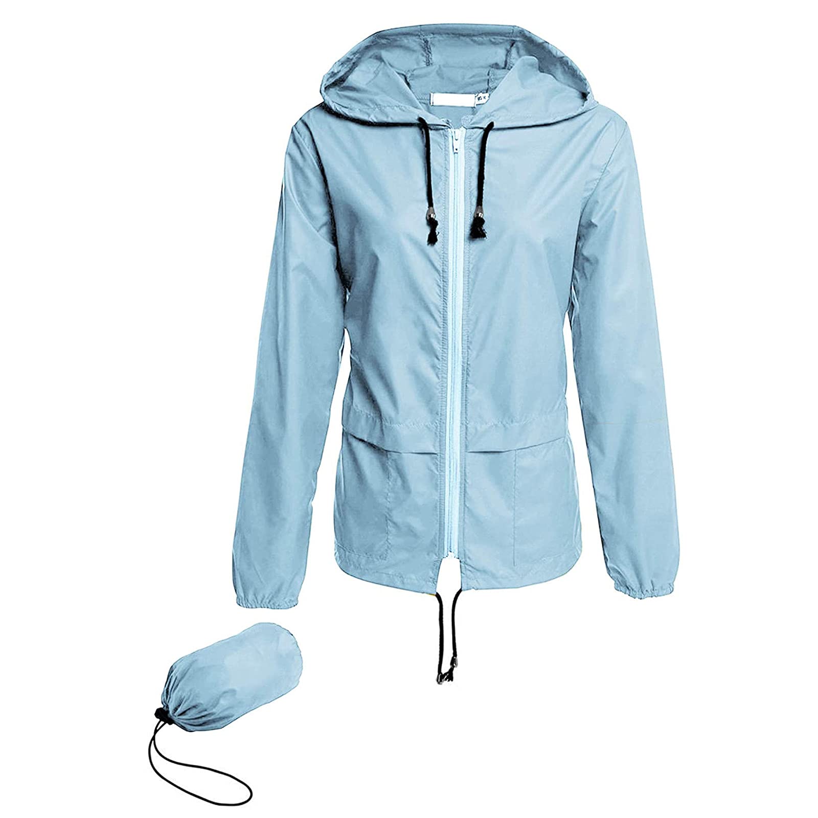 Women's Winter Double Breasted Long Sleeve Hooded Coat with Pockets - Warm Fashion Outerwear for Cold Weather, Commuting & Outdoor Activities