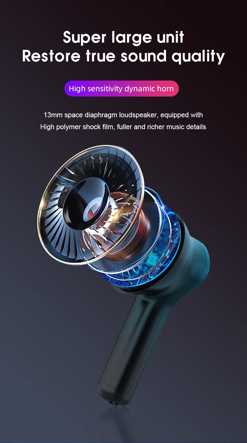 Leoxol Wireless Earbuds Bluetooth 5.3 with ANC, 36H Playtime - Perfect for Workouts & Commuting