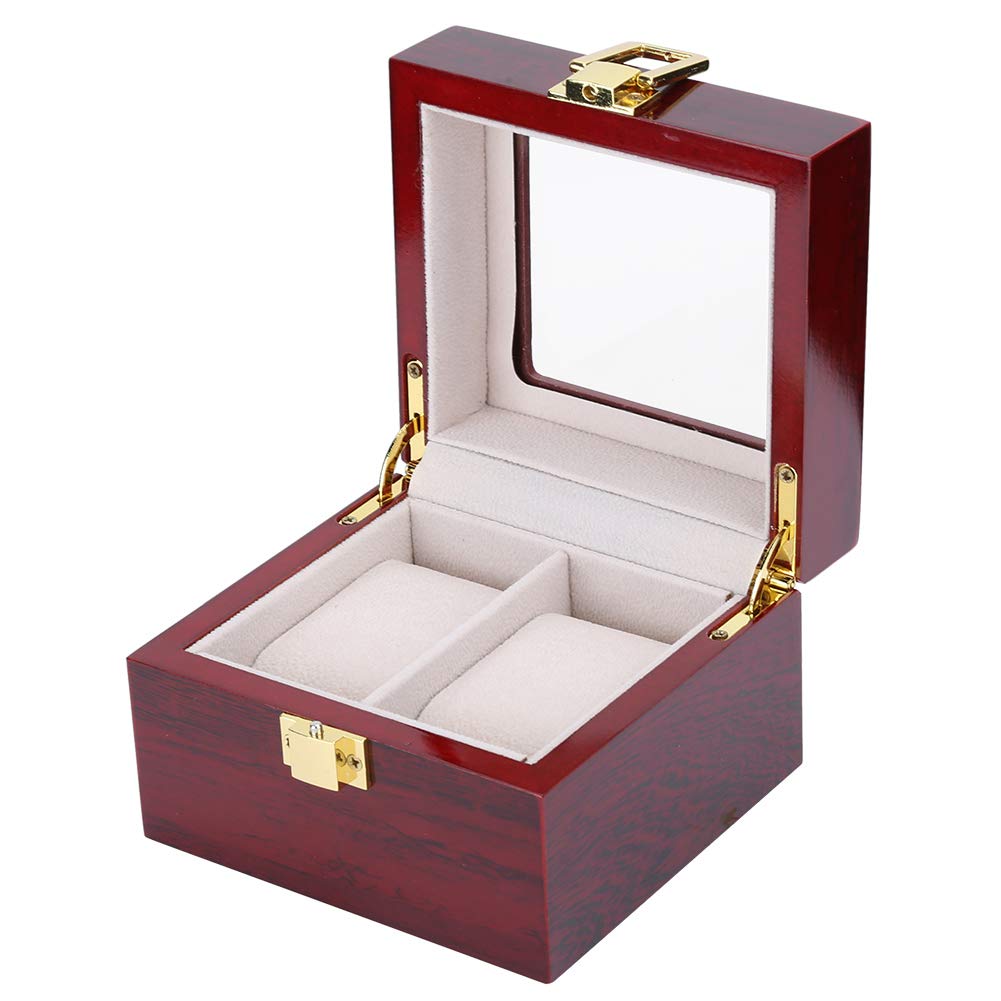 Premium 2-Grid Watch Box - Anti-Corrosion & Anti-Slip Watch Holder for Men - Durable Watch Storage & Display Case with Long Service Life - Perfect for Watch Collection Organization, Travel, and Gift Giving