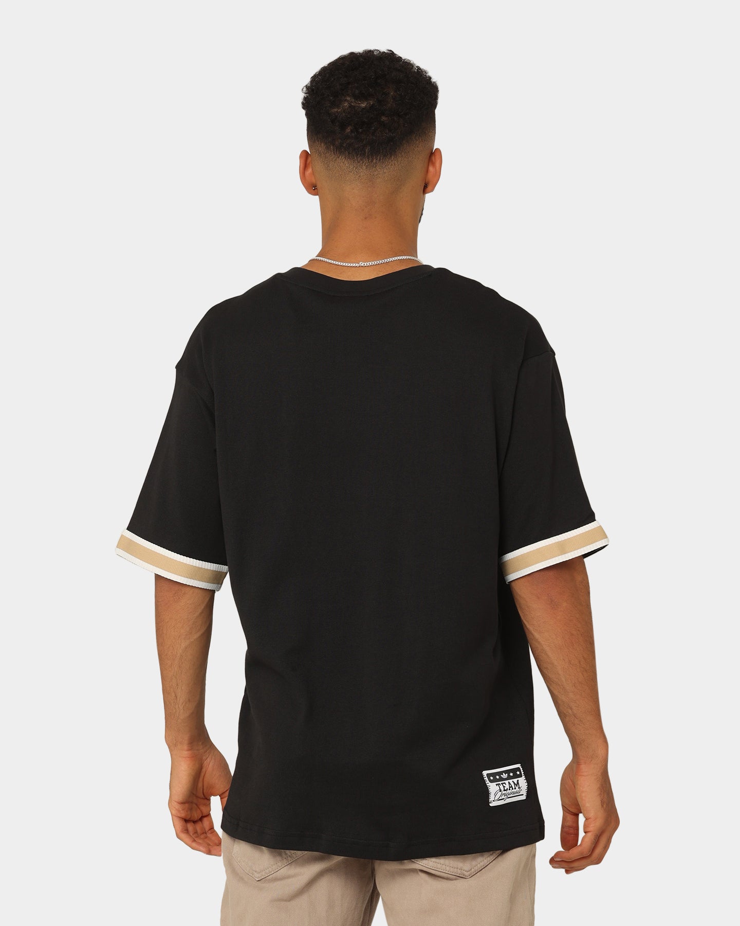 Adidas MC Badge T-Shirt for Men - Black Cotton Short Sleeve Tee - Casual Wear & Street Style Outfits