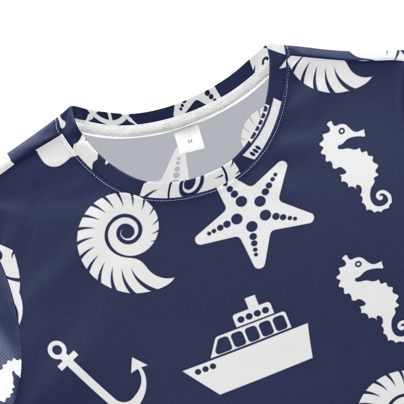 **Marine Starfish Anchor Boys' Summer Outfits - Shorts & Top Playwear Set for Kids, Boys & Girls - Perfect for Beach, Pool & Outdoor Adventures**
