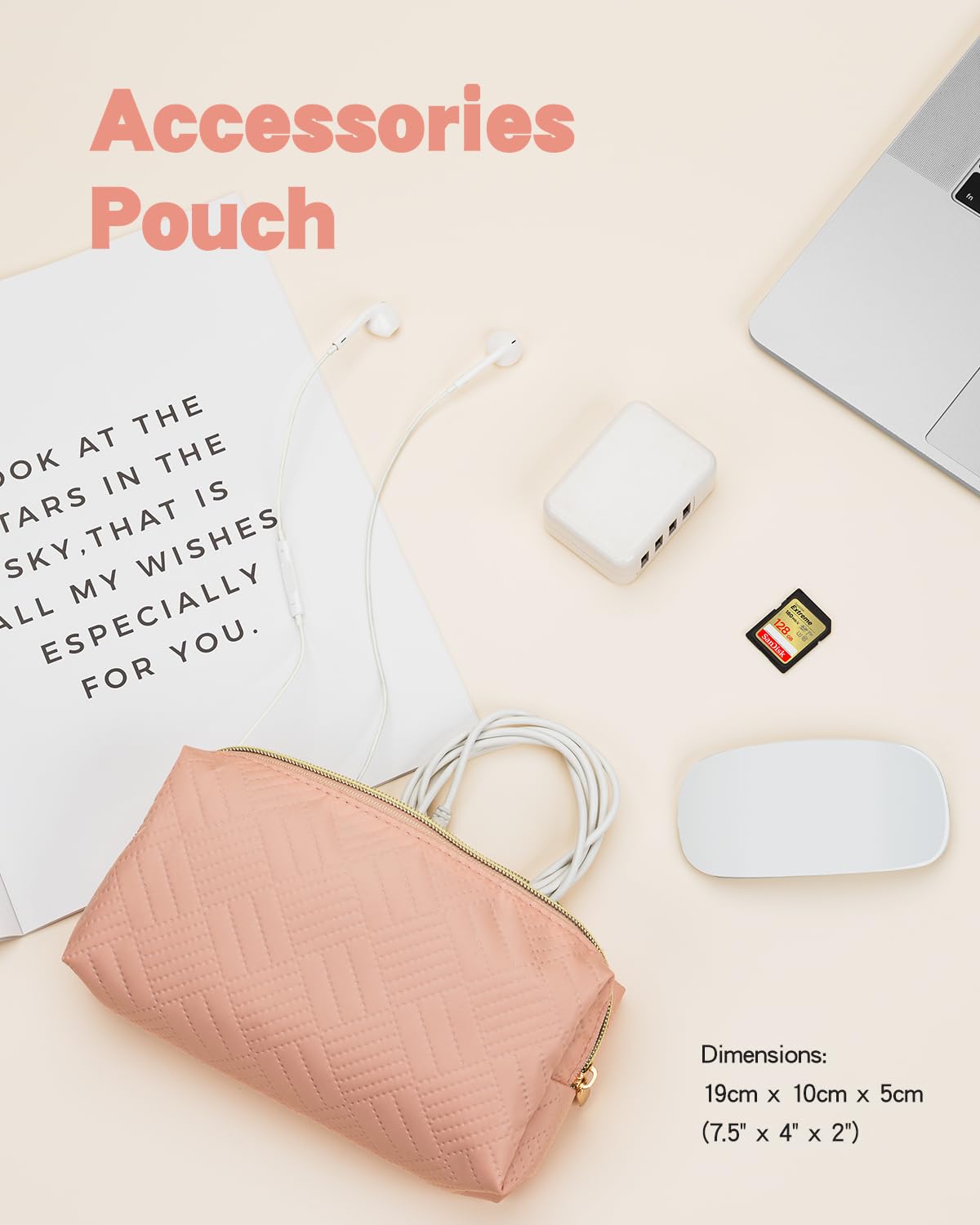 RAINYEAR 16 Inch Laptop Case for 2023 MacBook Pro A2991/A2780 & 15.4 Inch MacBook Pro A1990 - Padded Protective Sleeve with Accessories Pouch - Compatible with HP 15 Laptop - Pink - Perfect for Work, School & Travel