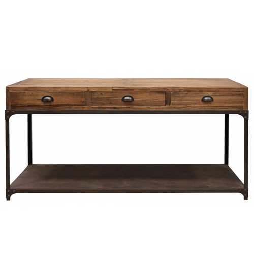 Modern Denver Console Table - Entryway Sofa Table with Storage Shelf | Perfect for Hallway, Living Room & Foyer Décor
