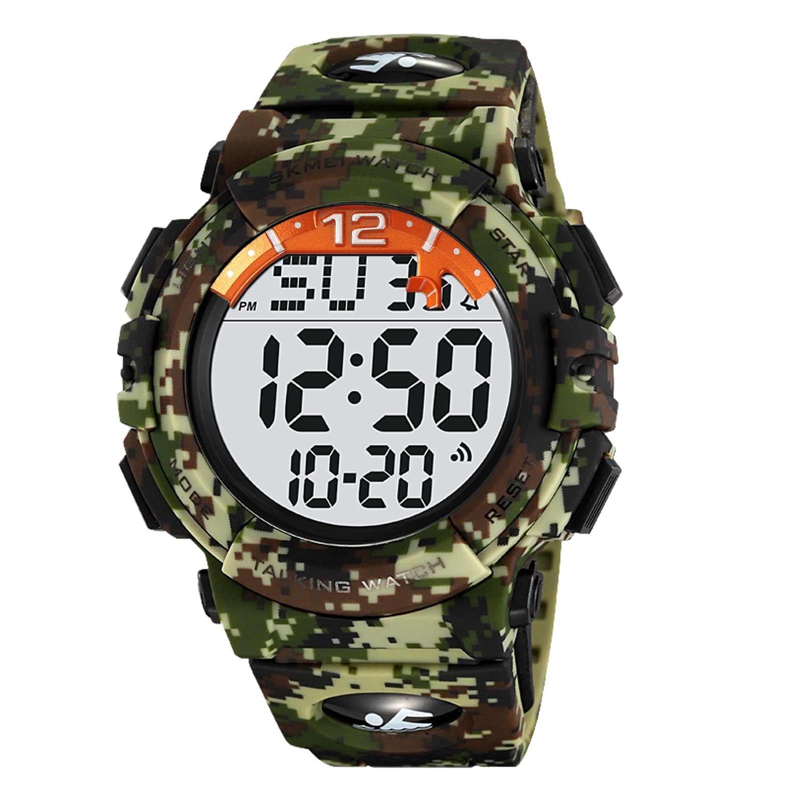 FANMIS Men's Military Digital Watch - 50M Water Resistant, LED Backlight, Multifunction Sports Watch for Outdoor, Running & Hiking - Unisex Electronic Watch for Men & Women
