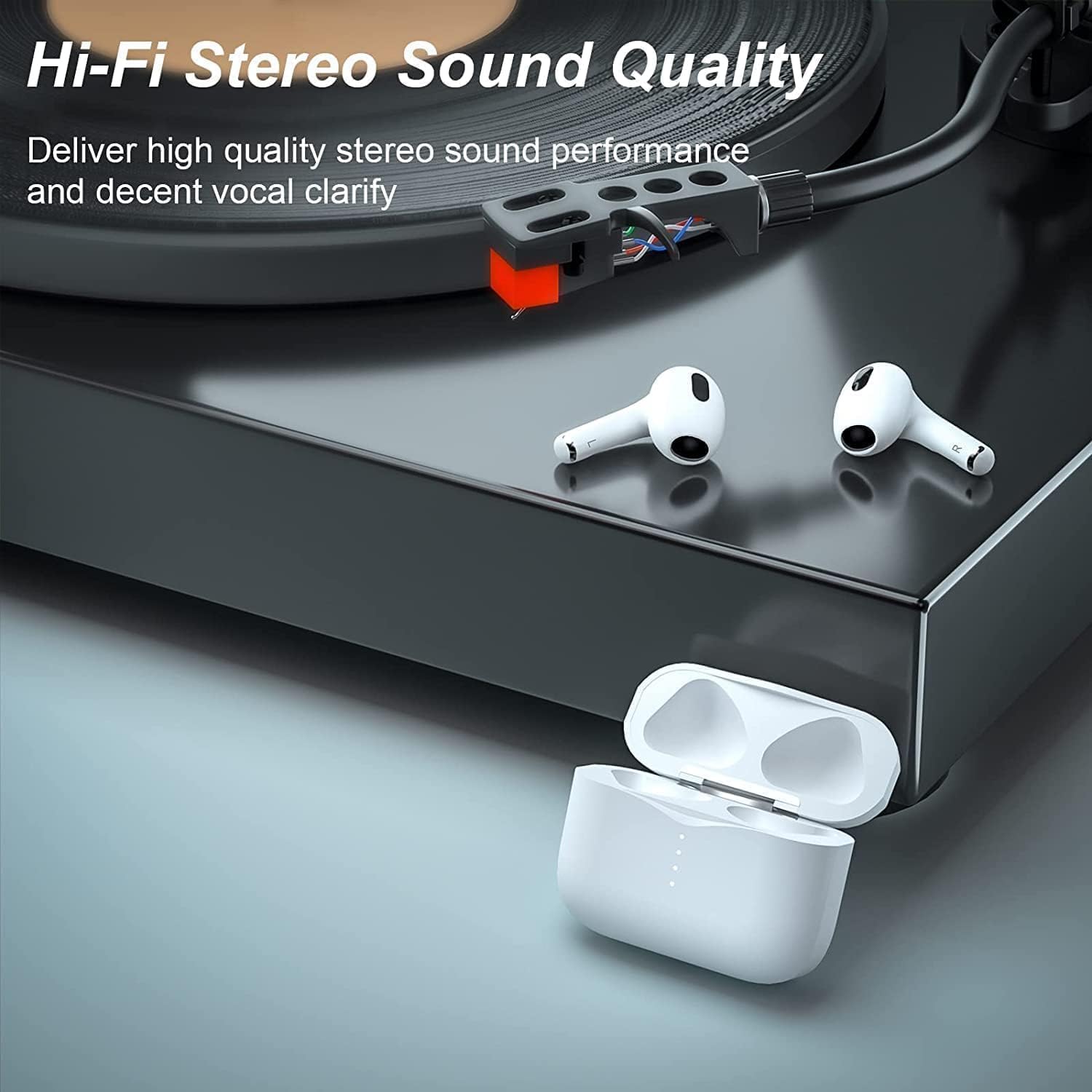 Wireless Bluetooth Earbuds 5.3 with Noise Cancelling, IPX7 Waterproof Sport Earphones, Fast Charging & Auto Pairing, HD Mic Headset for Running/Gym/Workout - Compatible with Android iOS Samsung iPhone