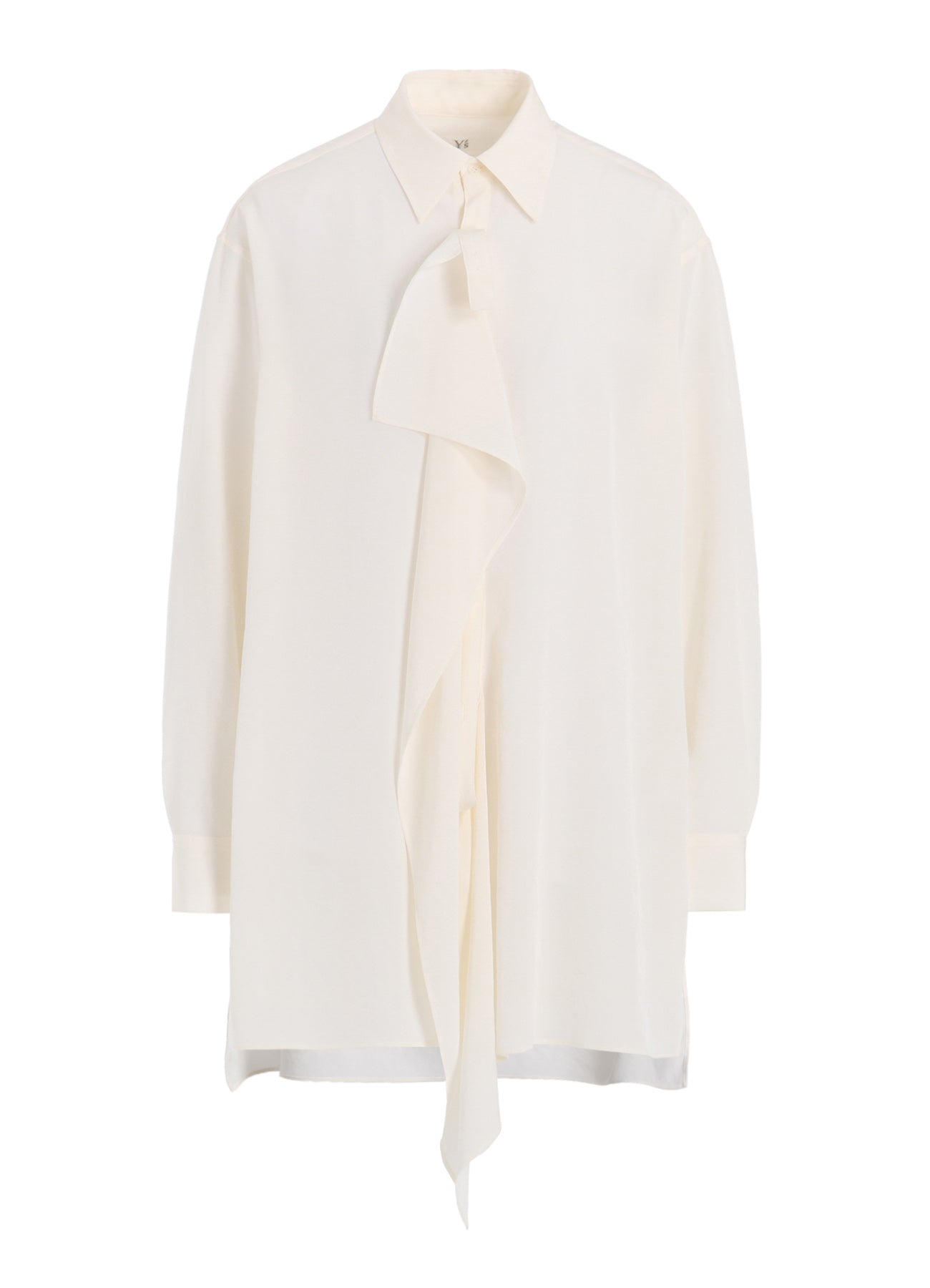 Elegant Crepe de Chine Blouse with Placket - Perfect for Office Wear & Casual Outfits