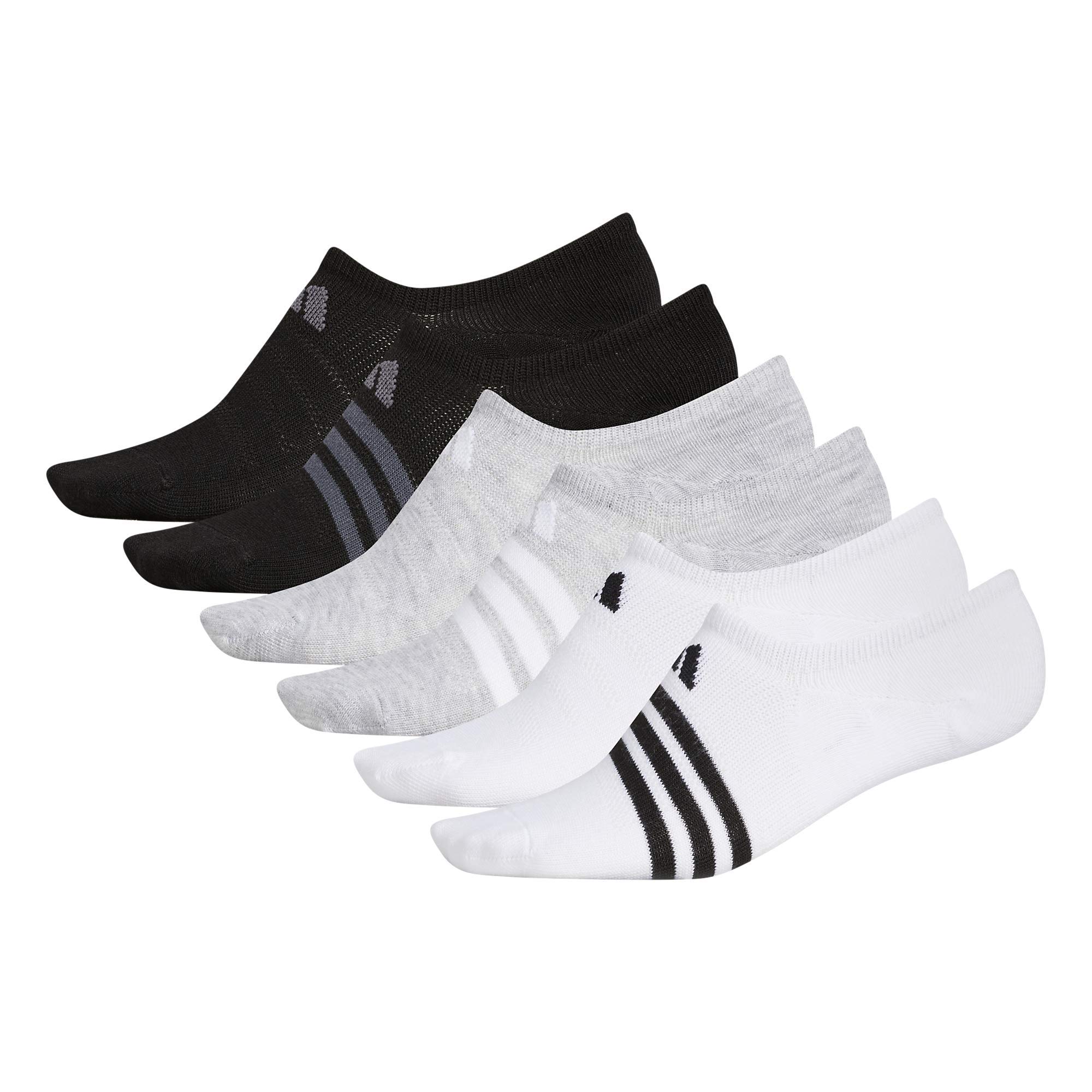 adidas Women's Superlite Super No Show Socks 6-Pack - Breathable Low Cut Athletic Socks for Running, Yoga & Everyday Wear