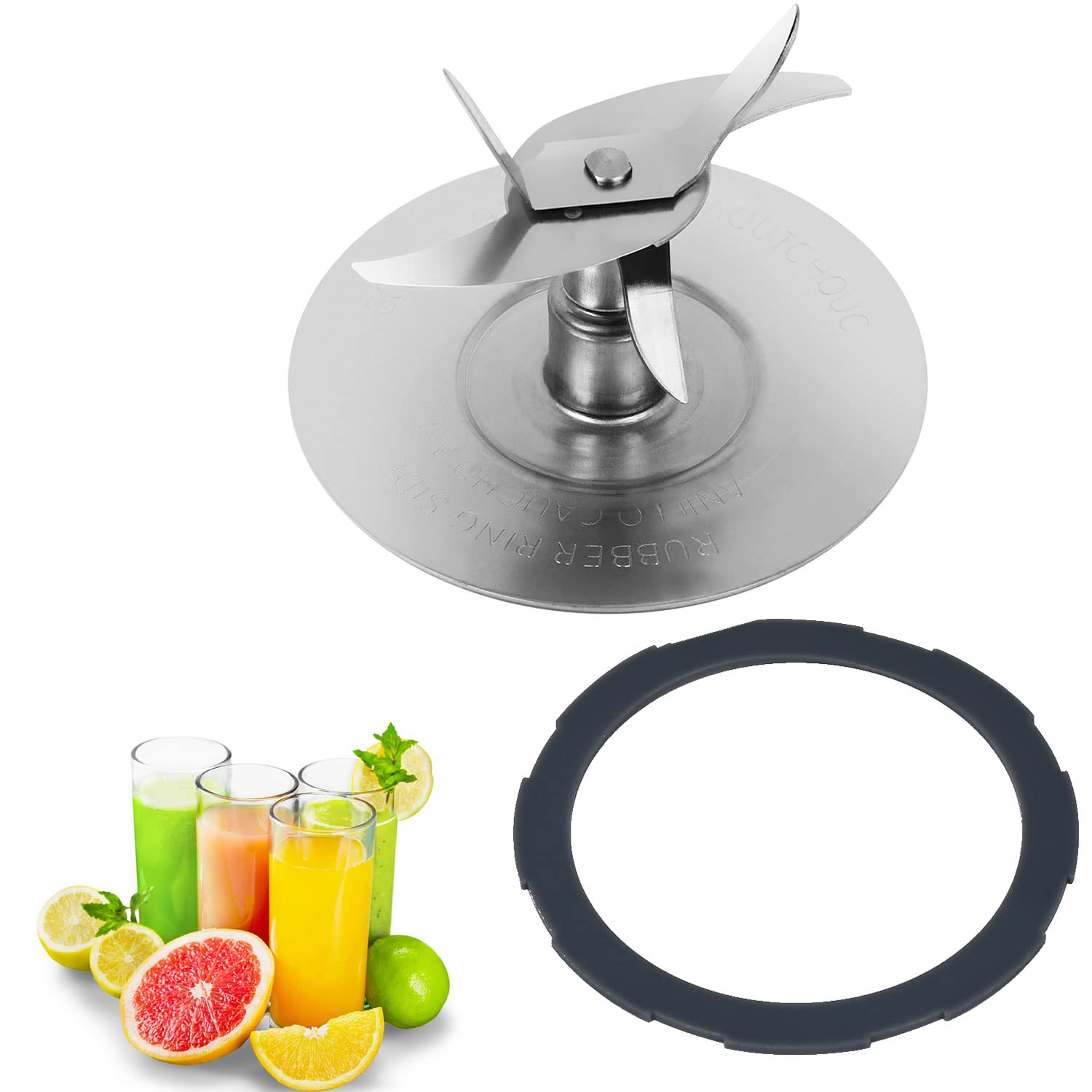 Oster Pro 1200 Blender Replacement Blade - Stainless Steel Blender Blade with Rubber O-Ring Gasket - Compatible with Oster Pro 1200 Blender - Perfect for Smoothies, Shakes & Food Prep