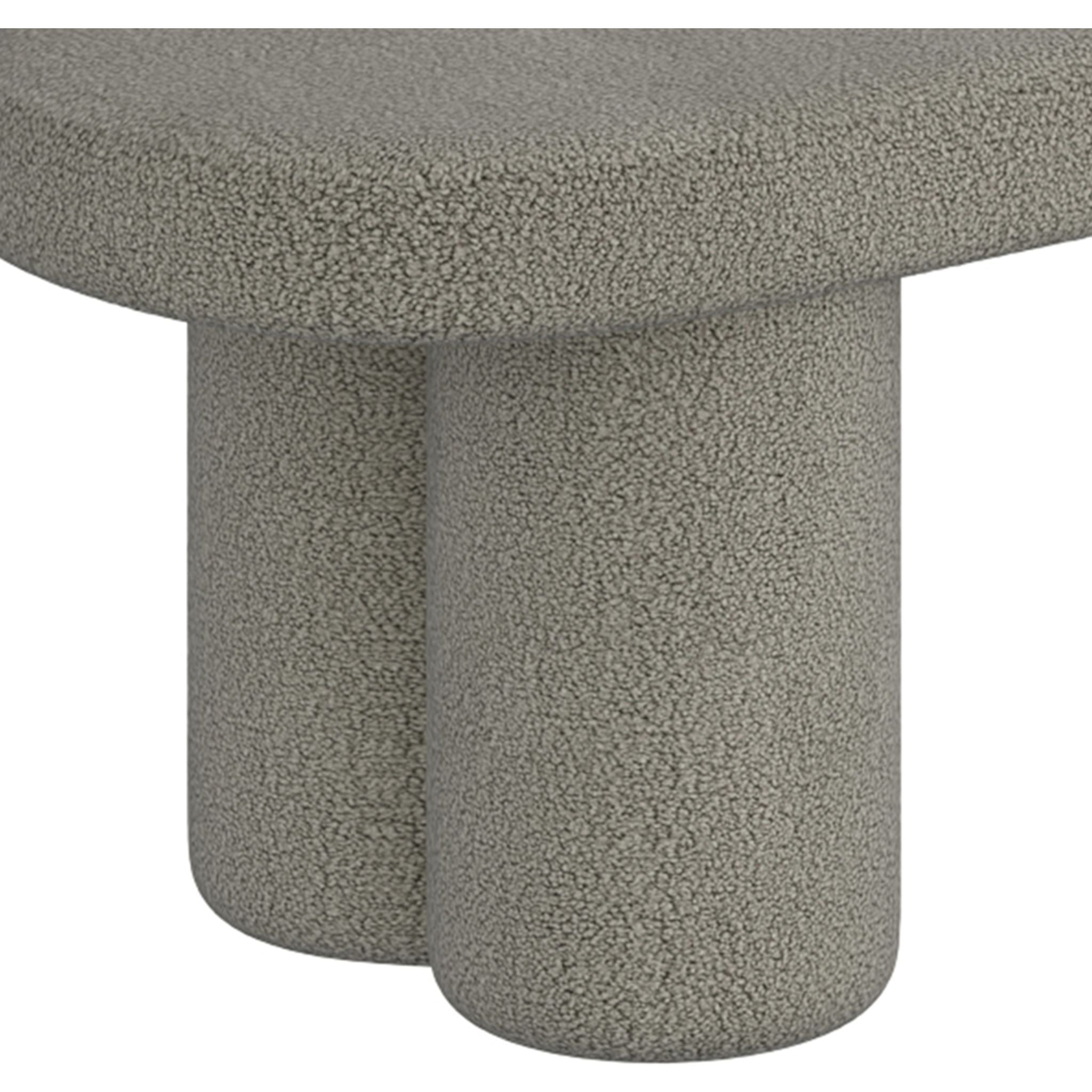 Azoro Bench - Warm Grey Upholstered Indoor/Outdoor Seating - Perfect for Patio, Garden, and Living Room Decor