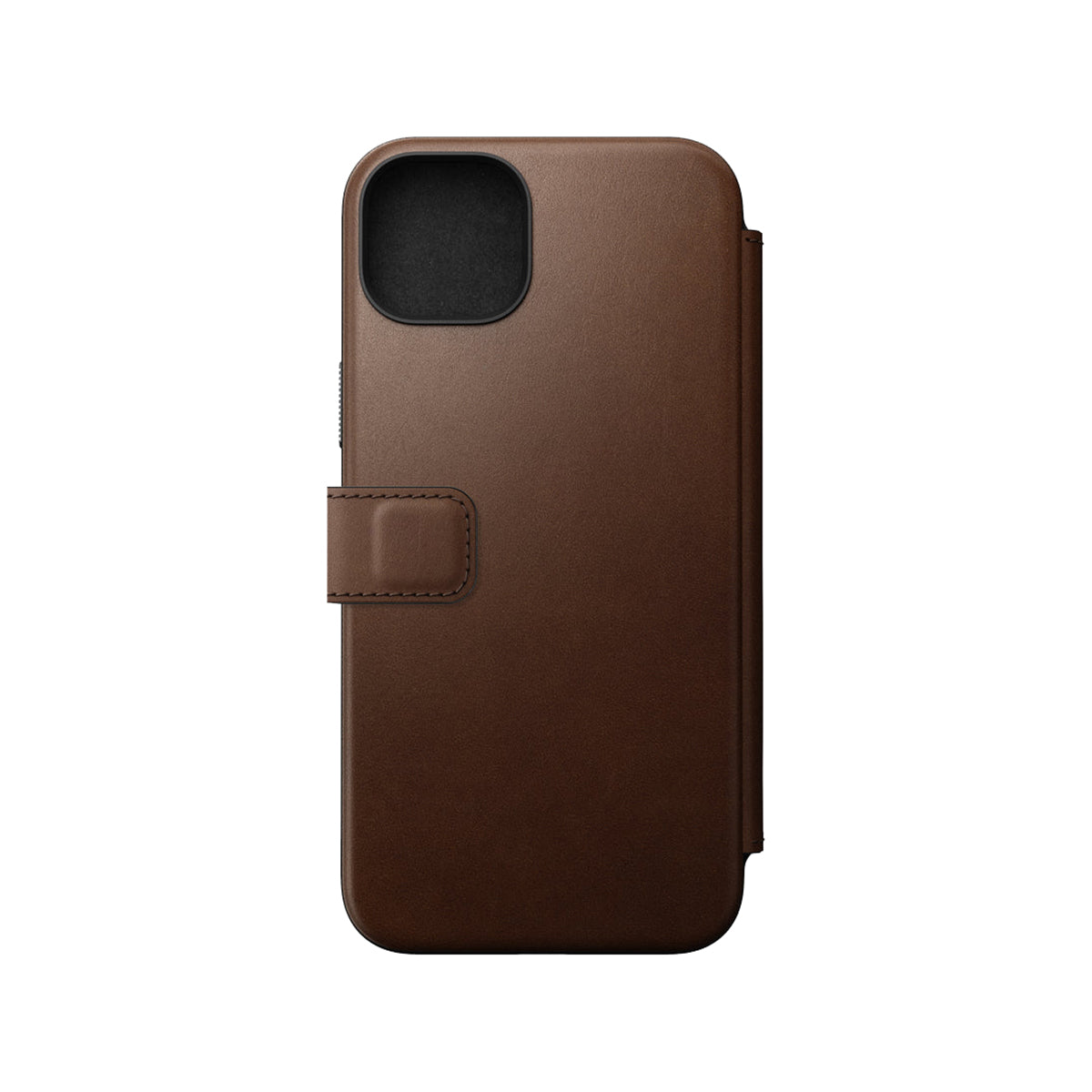 Premium Genuine Leather Folio Case for iPhone 15 Plus - Slim Protective Wallet Cover with Card Slots (Brown) | Perfect for Business Professionals & Everyday Use