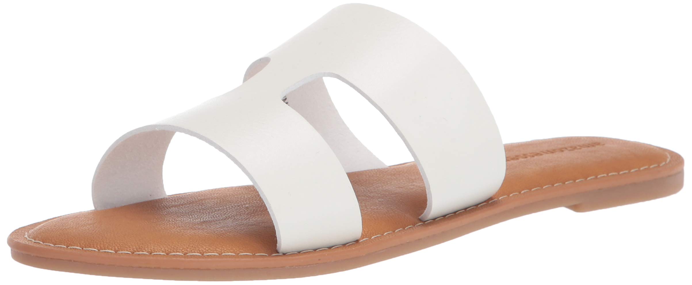 Amazon Essentials Women's Comfortable Flat Banded Sandals - Casual Summer Shoes for Beach, Walking & Outdoor Activities
