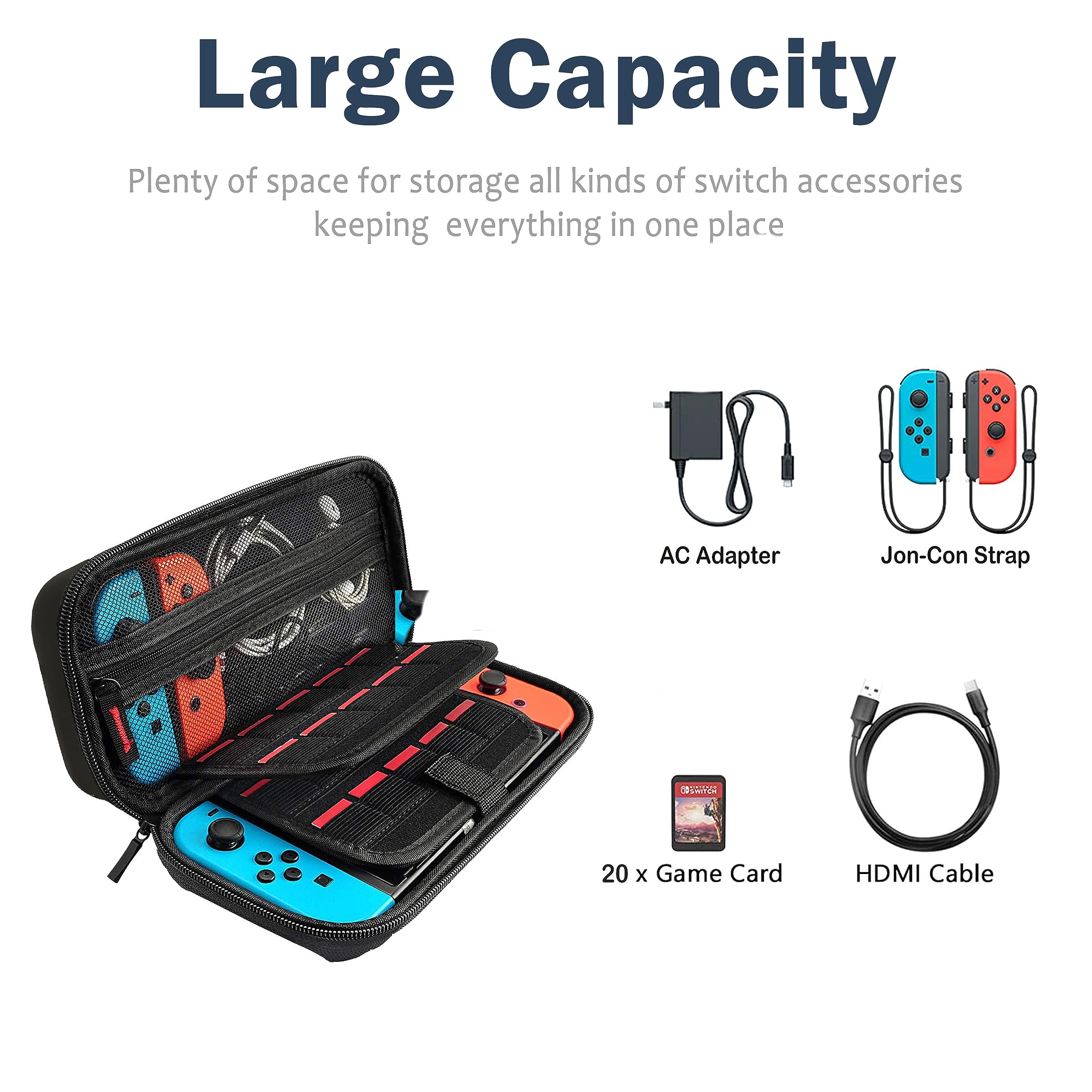 Personalized Nintendo Switch OLED Protective Case with Funny Mushroom Design - Travel & Carry Case for Gamers, Kids & Girls (MB128) - Perfect for Gaming On-The-Go & Gift Giving