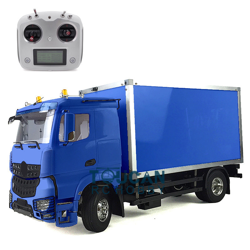 1/14 Scale DIY RC Tractor Truck Kit with ESC, Motor & Servo - 2 Axle Lowtop Radio Controlled Container Model for Hobbyists | Perfect for Off-Road Adventures & Construction Simulation