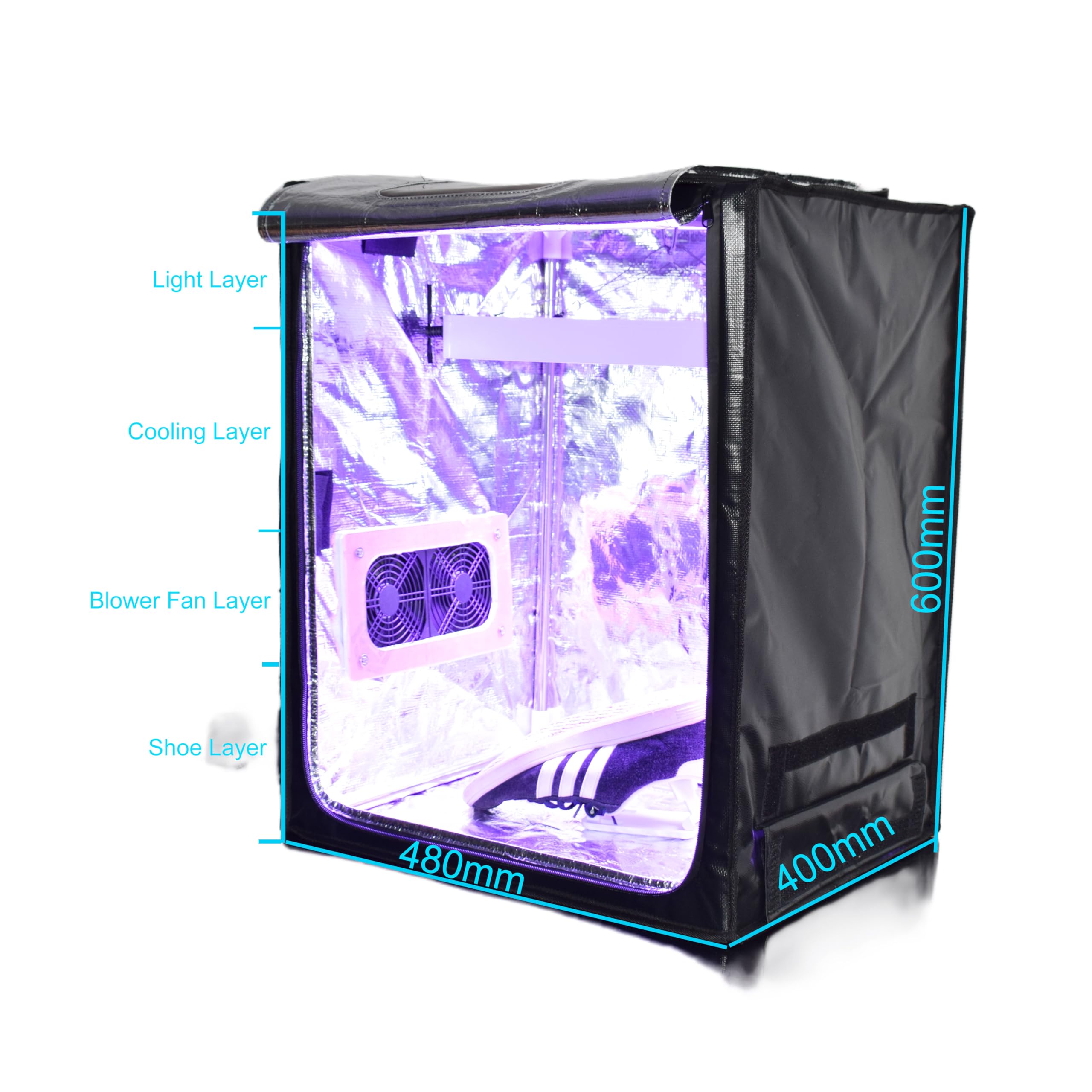 UV Light Box for DIY - Restore Yellowed/Oxidized Soles to White | 3D Printer Resin Curing Station | 2000W Powerful Curing for Shoes & 3D Prints | Perfect for Sneaker Restoration & Resin Curing Projects