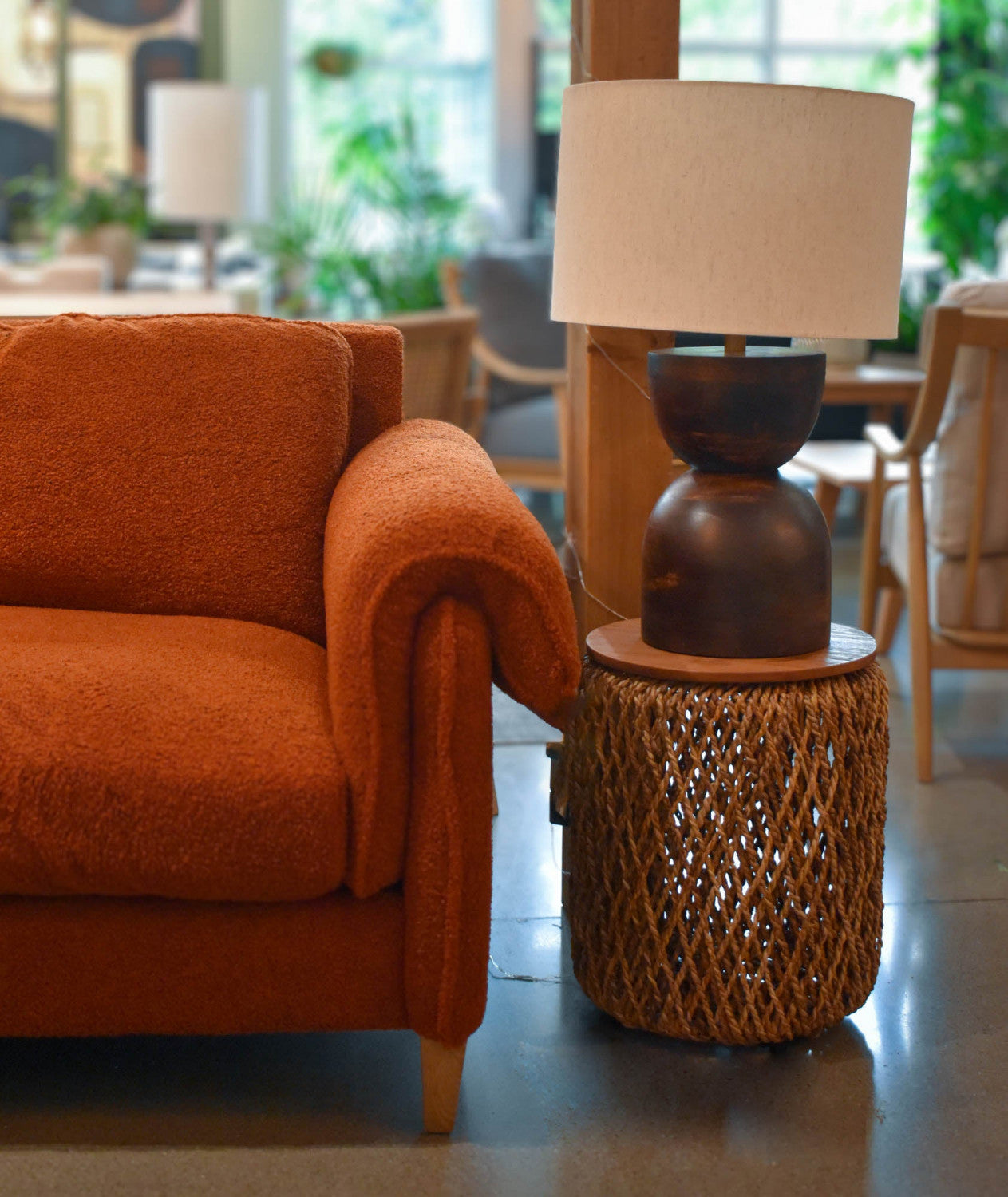 Brown Bayan Knut Side Table - Modern Wooden End Table for Living Room, Bedroom, or Office - Perfect for Coffee, Books, and Decor