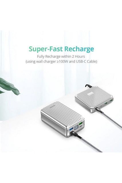 Zendure Super Tank 26800mAh Portable Charger - Fast Charging Power Bank for iPhone, Samsung, MacBook - Perfect for Travel, Camping & Emergency Power Backup
