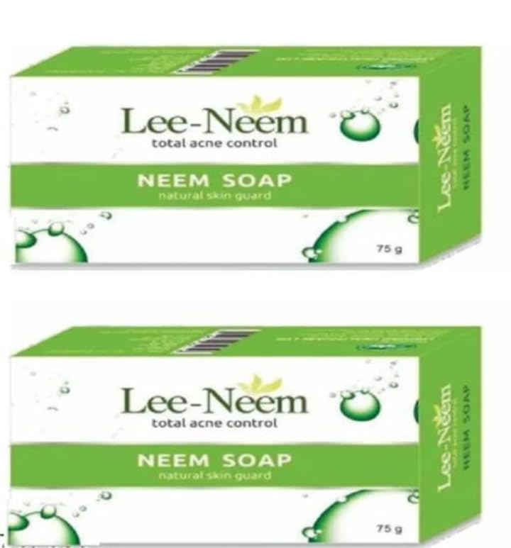 LEE Neem Soap - 100% Natural & Organic for Acne, Eczema & Skin Care - Perfect for Daily Use & Sensitive Skin