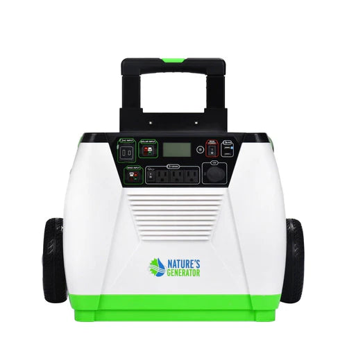 Nature's Generator Gold Solar Power System - Off-Grid Portable Generator for Home, Camping & Emergency Backup Power