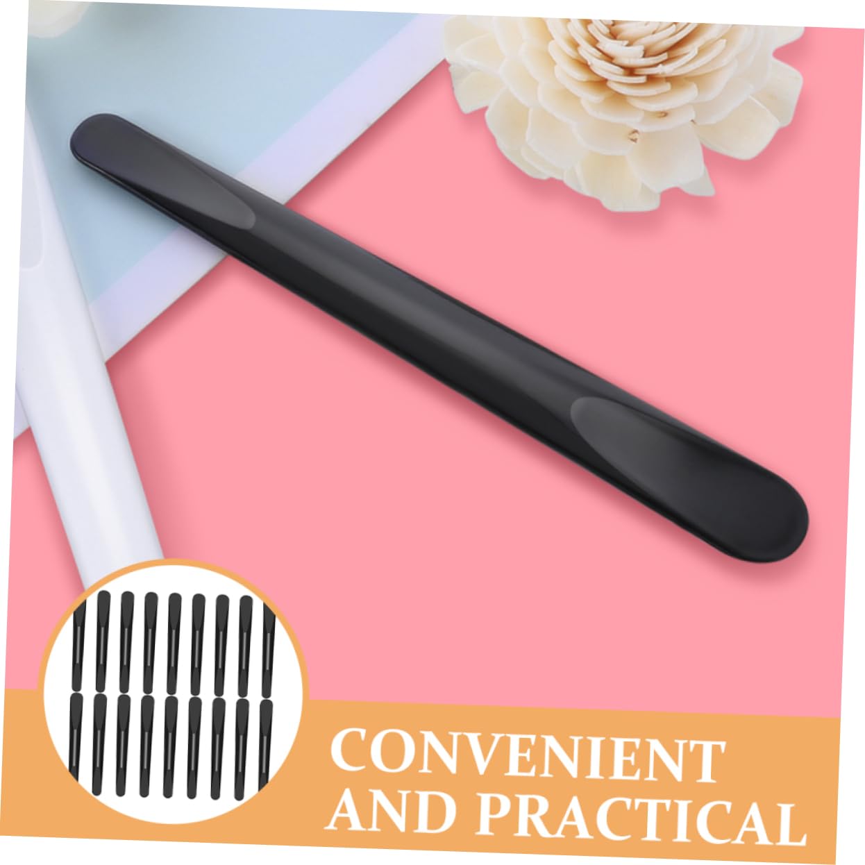 100 Pcs Black Plastic Makeup Spatulas - Cosmetic Mixing & Stirring Tools for Creams, Lotions & Beauty Products | Perfect for DIY Cosmetics, Salon Use & Home Beauty Kits