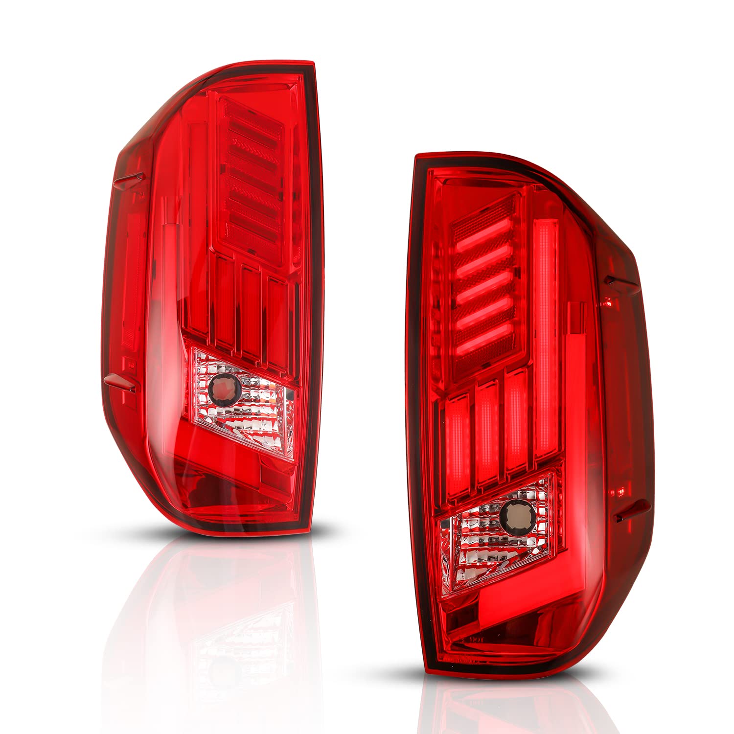 Nixon Offroad LED Tail Lights for 2014-2022 Toyota Tundra - Black Housing Red Lens with Sequential Turn Signal, Running & Brake Lights | Upgrade Your Pickup Truck for Night Driving & Off-Road Adventures