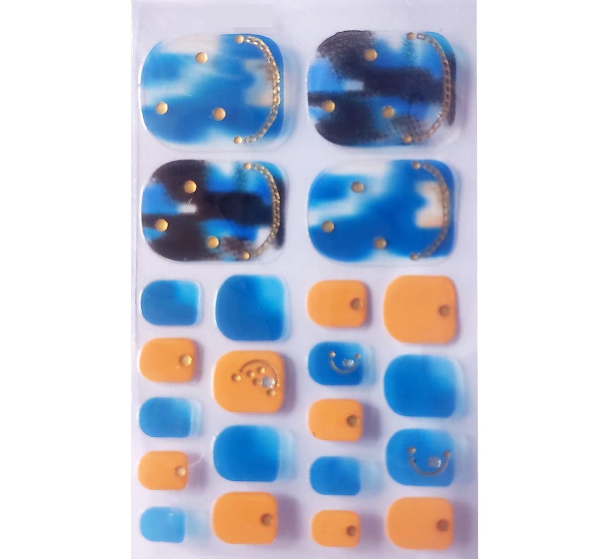 3D Nail Stickers for Women & Girls - Waterproof Glitter Luxury DIY Nail Art Decals - Self-Adhesive Peel Off Fake Nails - 22 Pieces Multicolor Set (GD-042) | Perfect for Parties, Weddings, Holidays & Everyday Nail Fashion