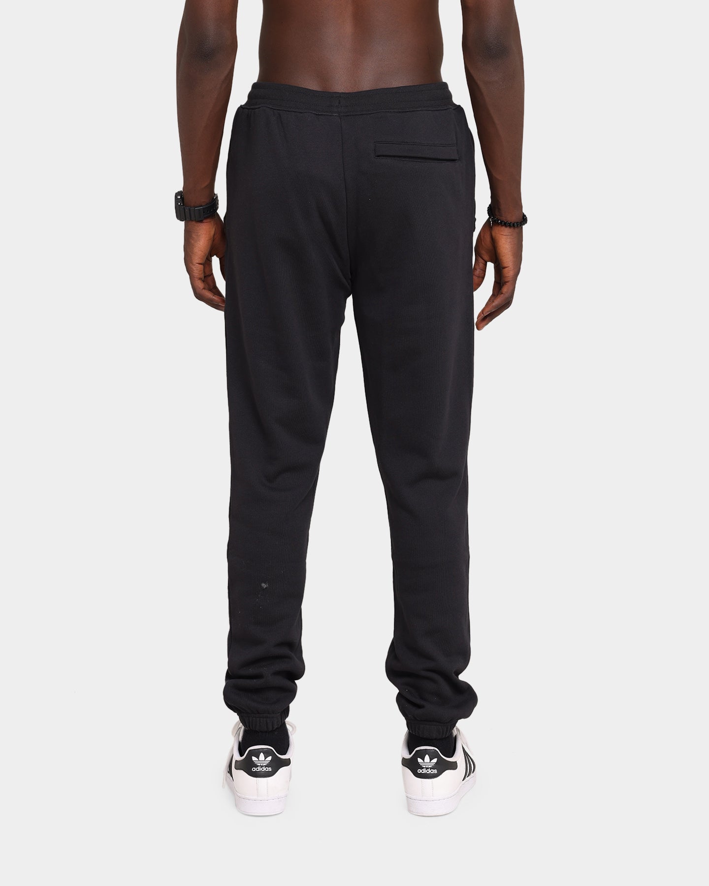 Adidas Men's Black Silicone Sweatpants - Comfortable Workout Joggers for Running, Gym & Lounge Wear