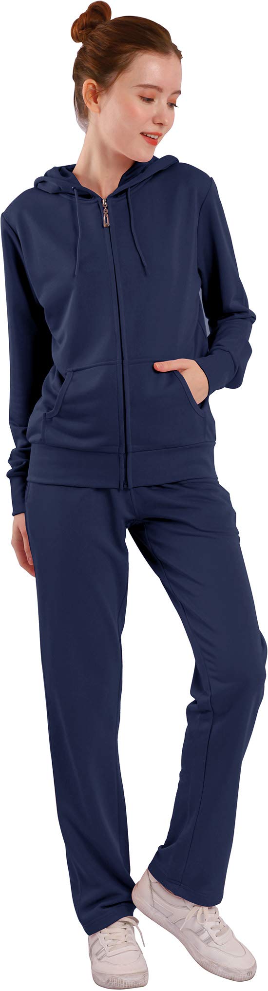 Yasumond Women's Velour Tracksuit Set - Soft 2-Piece Jogging Outfit with Comfortable Joggers & Sweatshirt | Perfect for Gym, Lounge Wear & Casual Sports Activities
