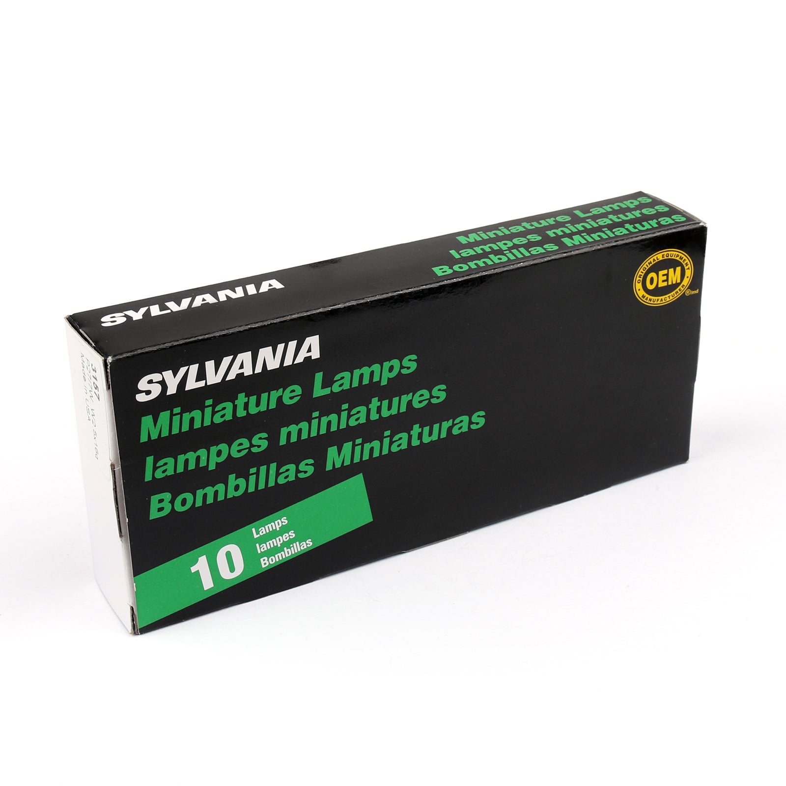 10pcs Sylvania OSRAM 2473MFX6 12V 1.1W BX8.4d Miniature Signal Bulbs - Perfect for Automotive Dashboard Lights, Instrument Panels & Electronic Devices