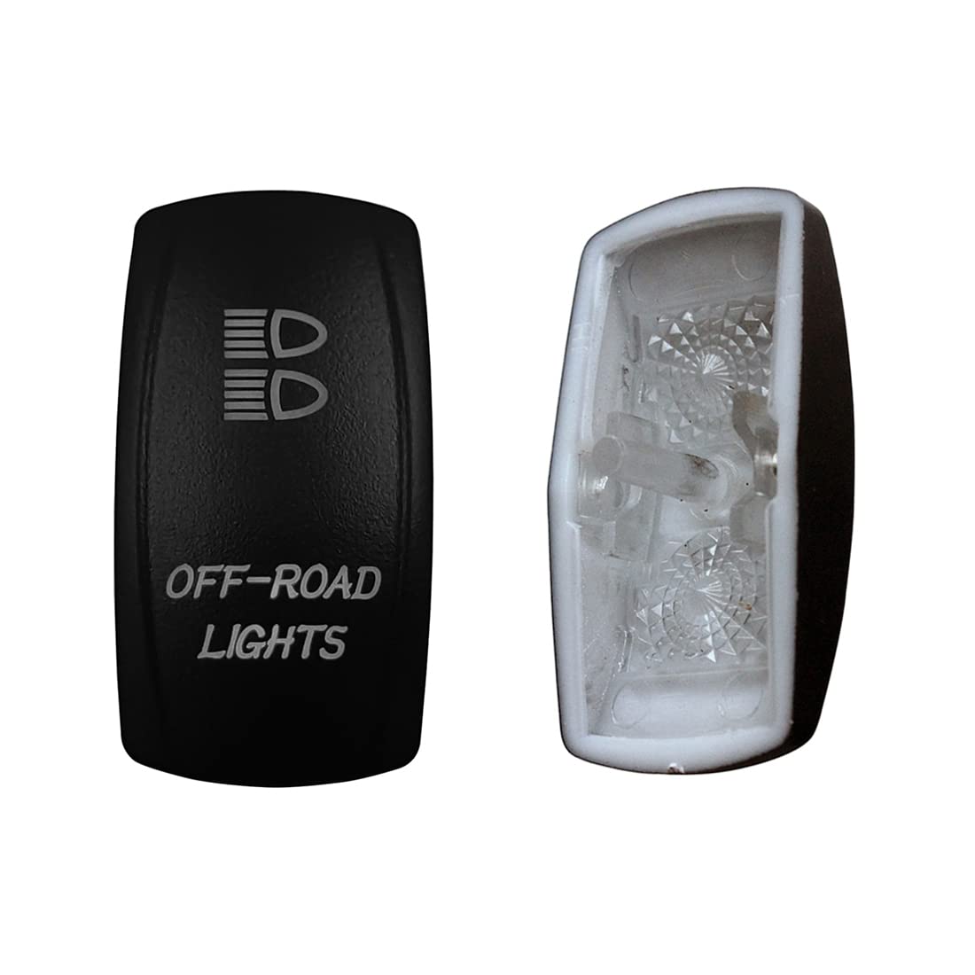 Laser Etched Backlit Switch Cover Cap for Car Boat Dashboard Rocker Switch - Waterproof & Durable Replacement Part - Perfect for Marine, RV, Truck & Off-Road Vehicle Customization