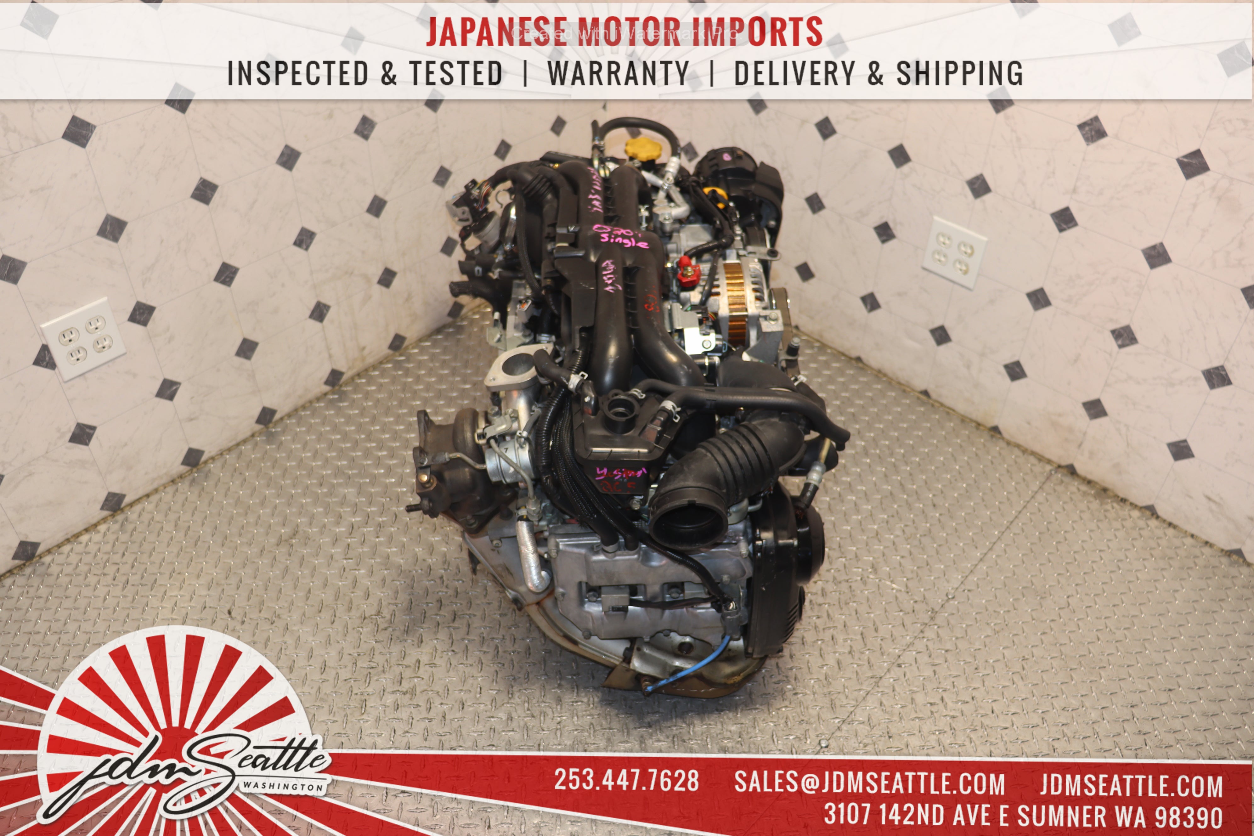 JDM EJ205 Subaru Impreza WRX 2008-2014 Turbo 2.0L Single AVCS Replacement Engine for EJ255 - Perfect for Performance Upgrades & Engine Swaps