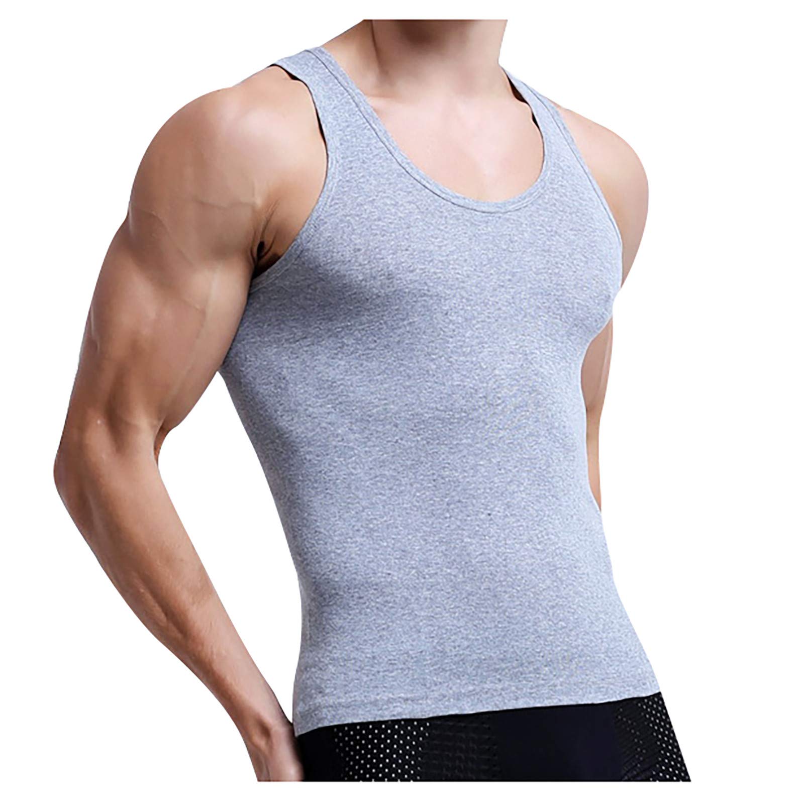 Men's Sleeveless Fitness Vest - Breathable Workout Top for Running, Gym & Casual Wear - Lightweight Athletic Shirt for Summer Sports & Outdoor Activities