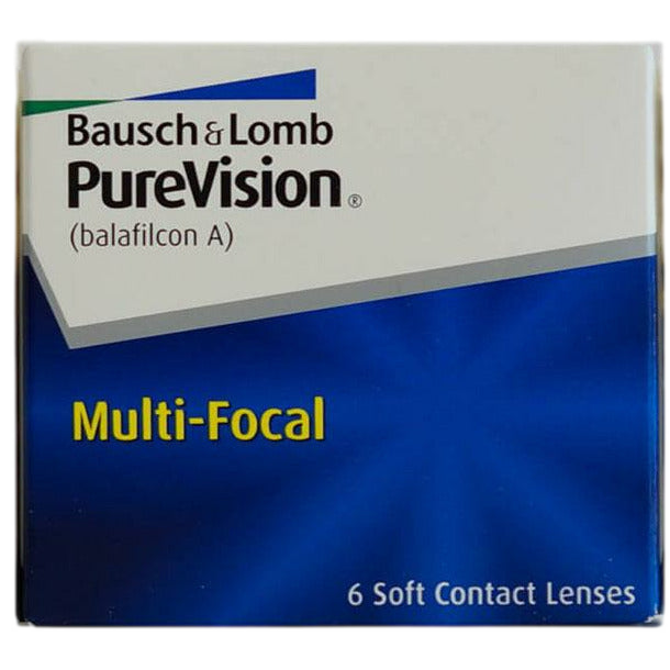 PUREVISION Multifocal Contact Lenses (6 Pack) - Monthly Disposable for Presbyopia - Perfect for Reading, Computer Work & Daily Activities
