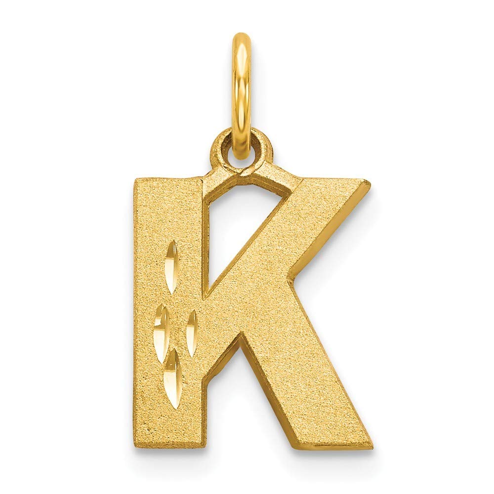 14K Yellow Gold Personalized Monogram Initial Charm Pendant Necklace - Custom Name Jewelry Gift for Women, Mom, Wife - Perfect for Birthdays, Anniversaries & Special Occasions