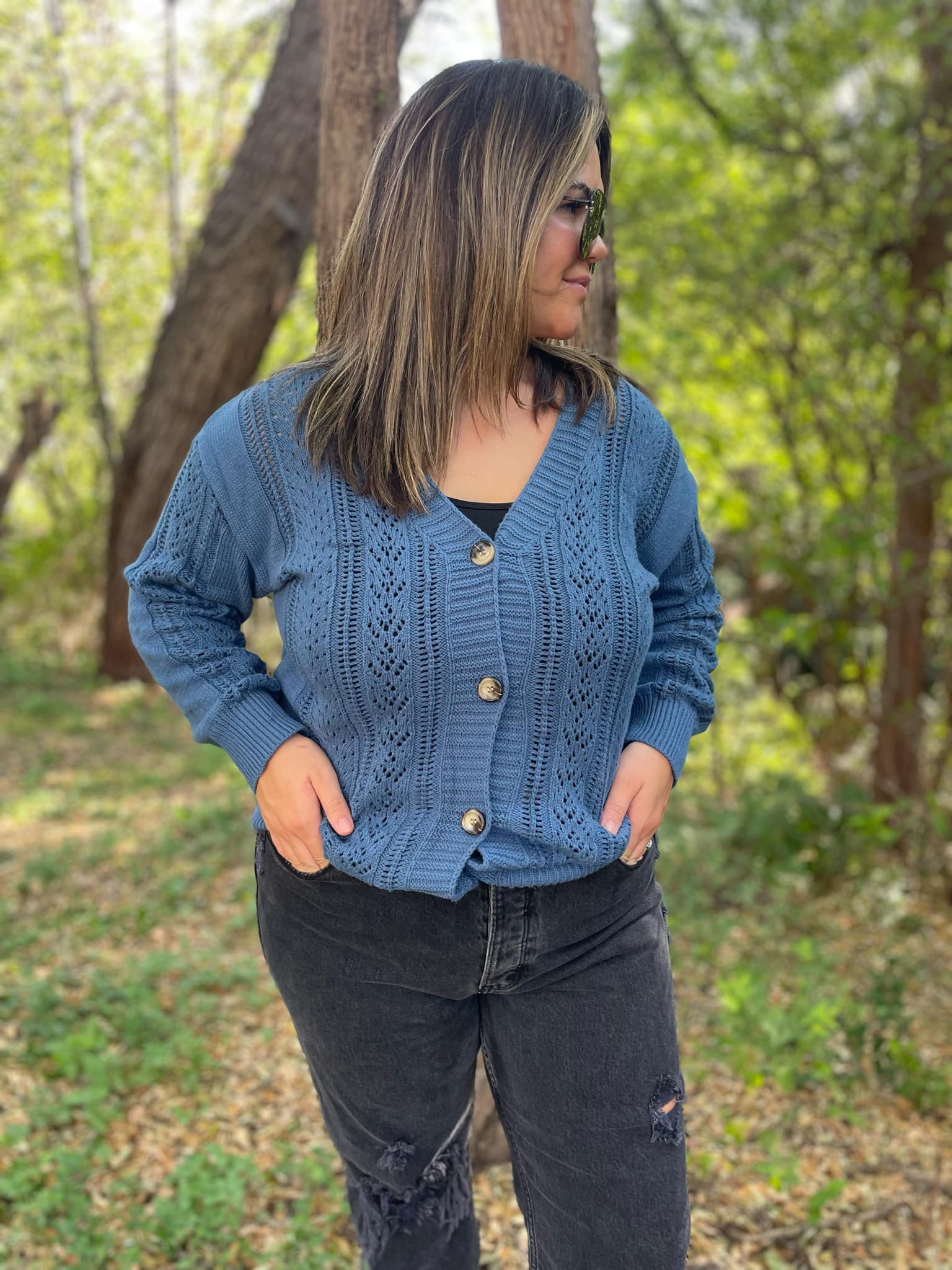 PREORDER: Austin Button Cardigan for Women - 4 Color Options (Beige, Black, Navy, Gray) | Cozy Fall & Winter Layering Piece for Office, Dates & Casual Outings