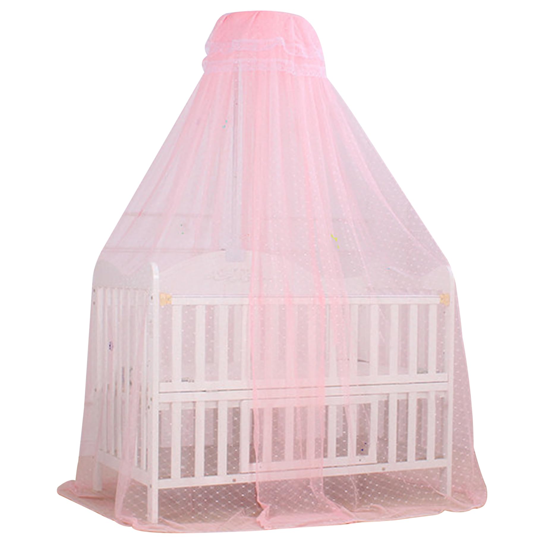 **Adjustable Height Baby Bed Canopy with Breathable Mesh - Soft & Skin-Friendly Nursery Canopy for Toddler & Kids Bedroom Decor (Ideal for Cribs, Daybeds & Play Areas)**