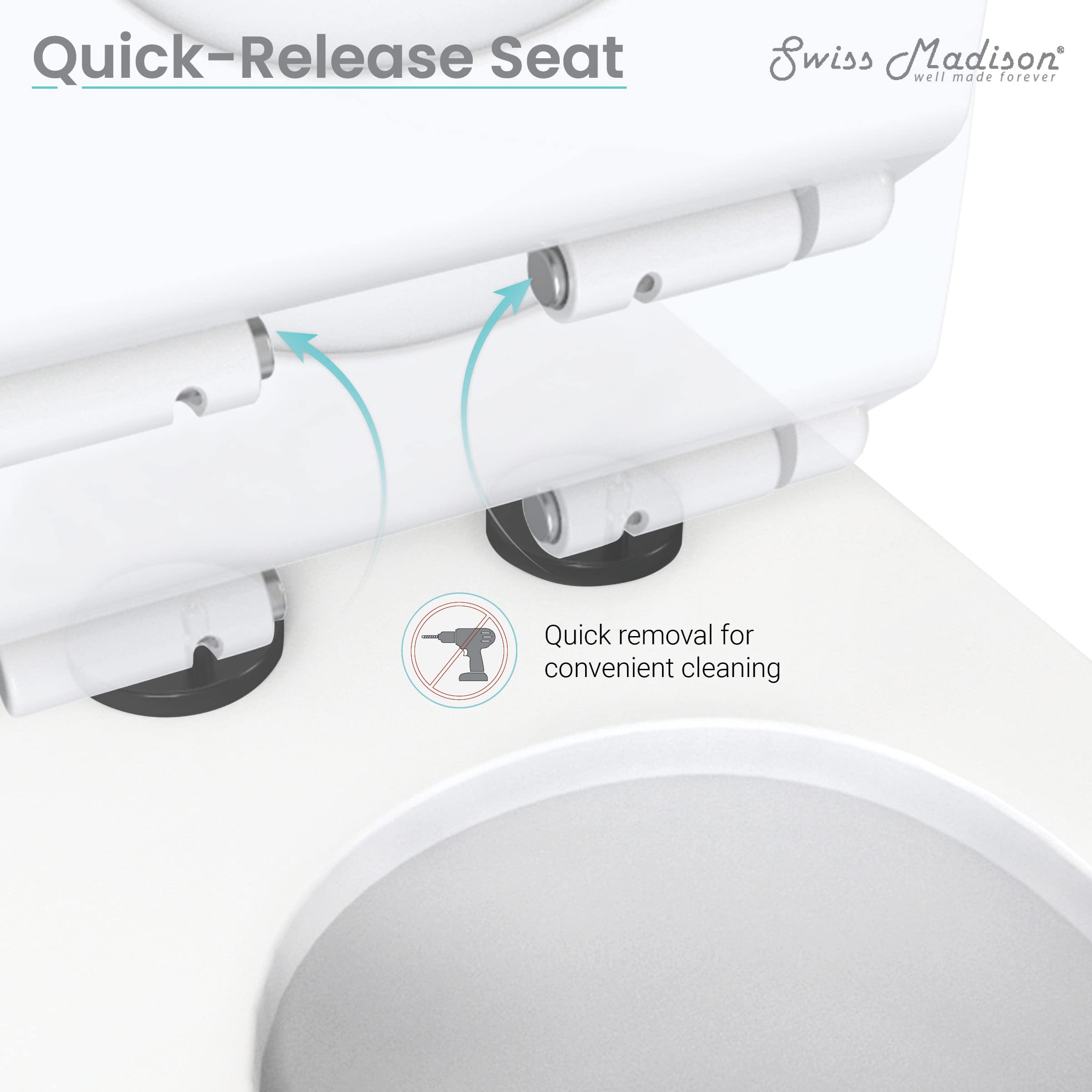 Premium One Piece Elongated Toilet with Dual Flush Technology - 1.1/1.6 GPF, Brushed Gold Hardware - Perfect for Modern Bathrooms & Luxury Homes