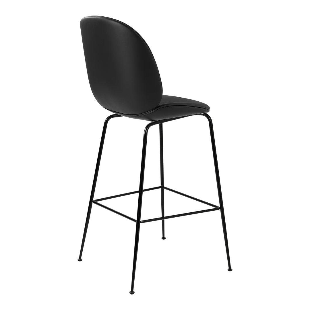 Beetle Bar Chair - Fully Upholstered Counter Stool with Back Support | Modern Kitchen Island Seating, Breakfast Nook & Home Bar Decor