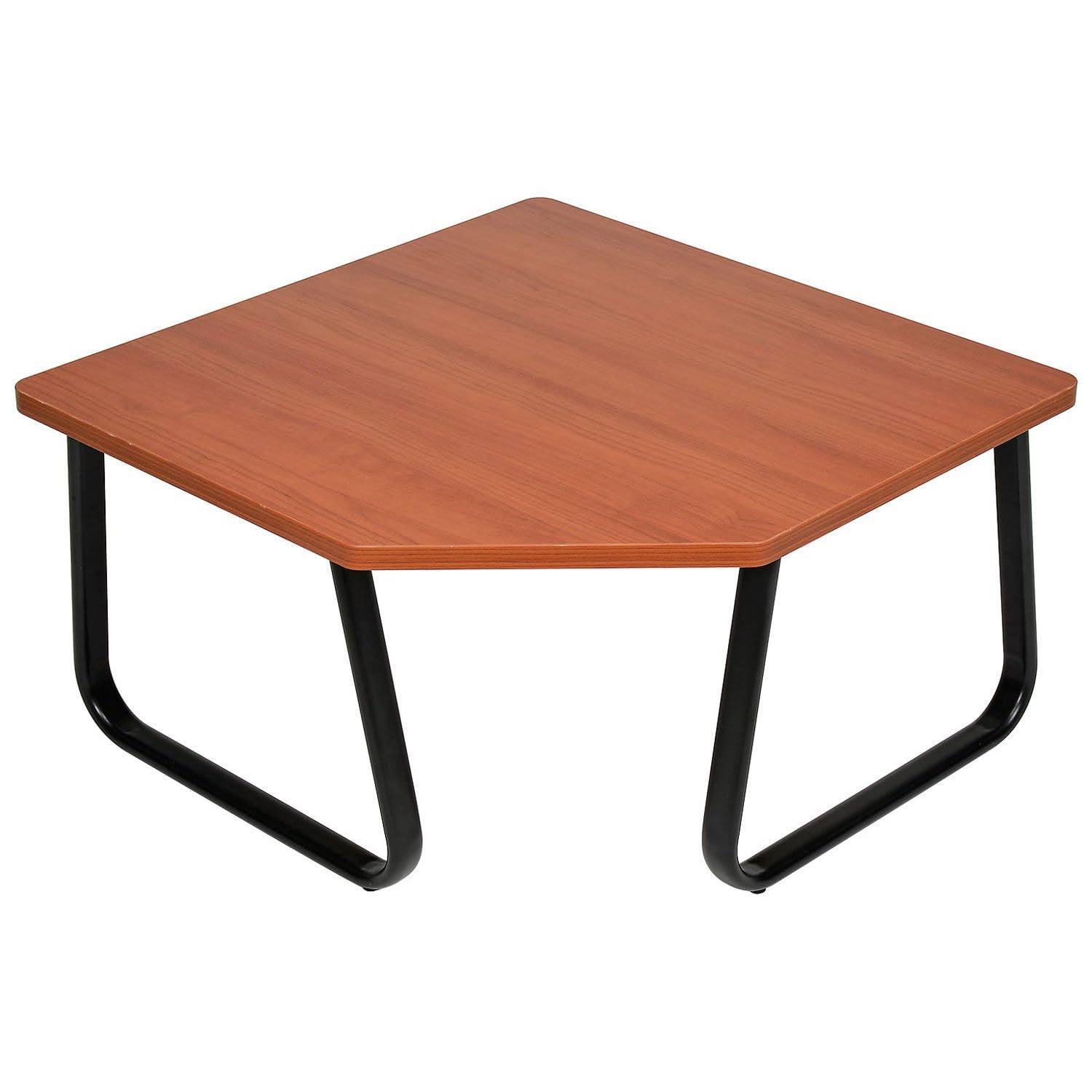 Modern Cherry Wood Corner Coffee Table - 29.5