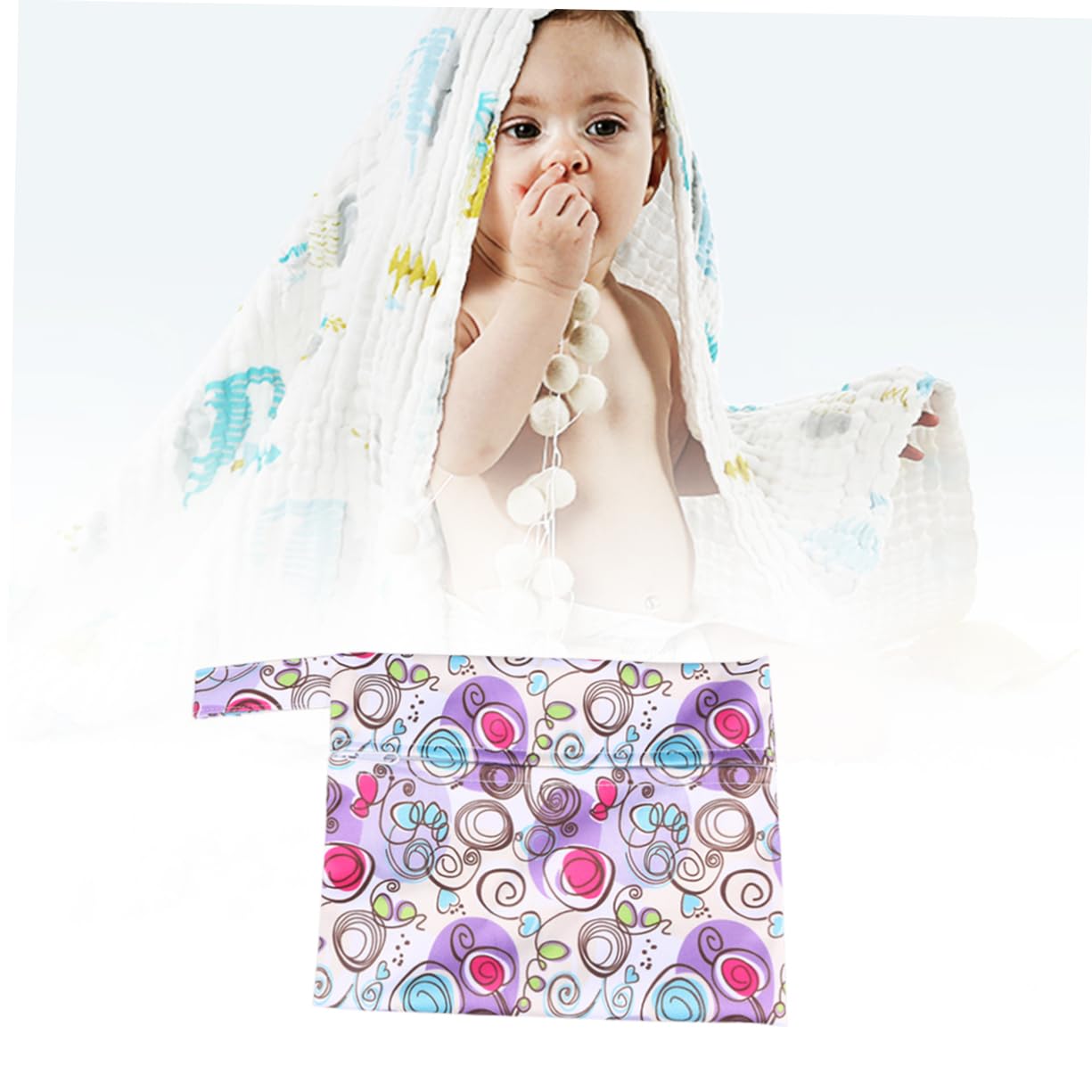 Wakauto 3pcs Waterproof Washable Diaper Bag for Travel & Outdoor