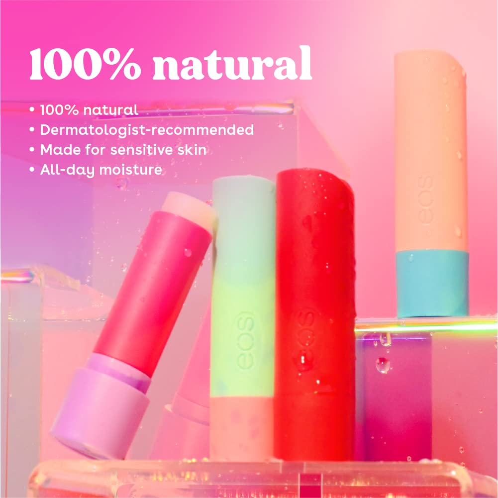 EOS 100% Natural Coconut Milk Lip Balm - All-Day Moisture for Dry & Sensitive Lips, 0.14 oz 2-Pack | Hydrating Lip Care for Winter, Travel & Daily Use